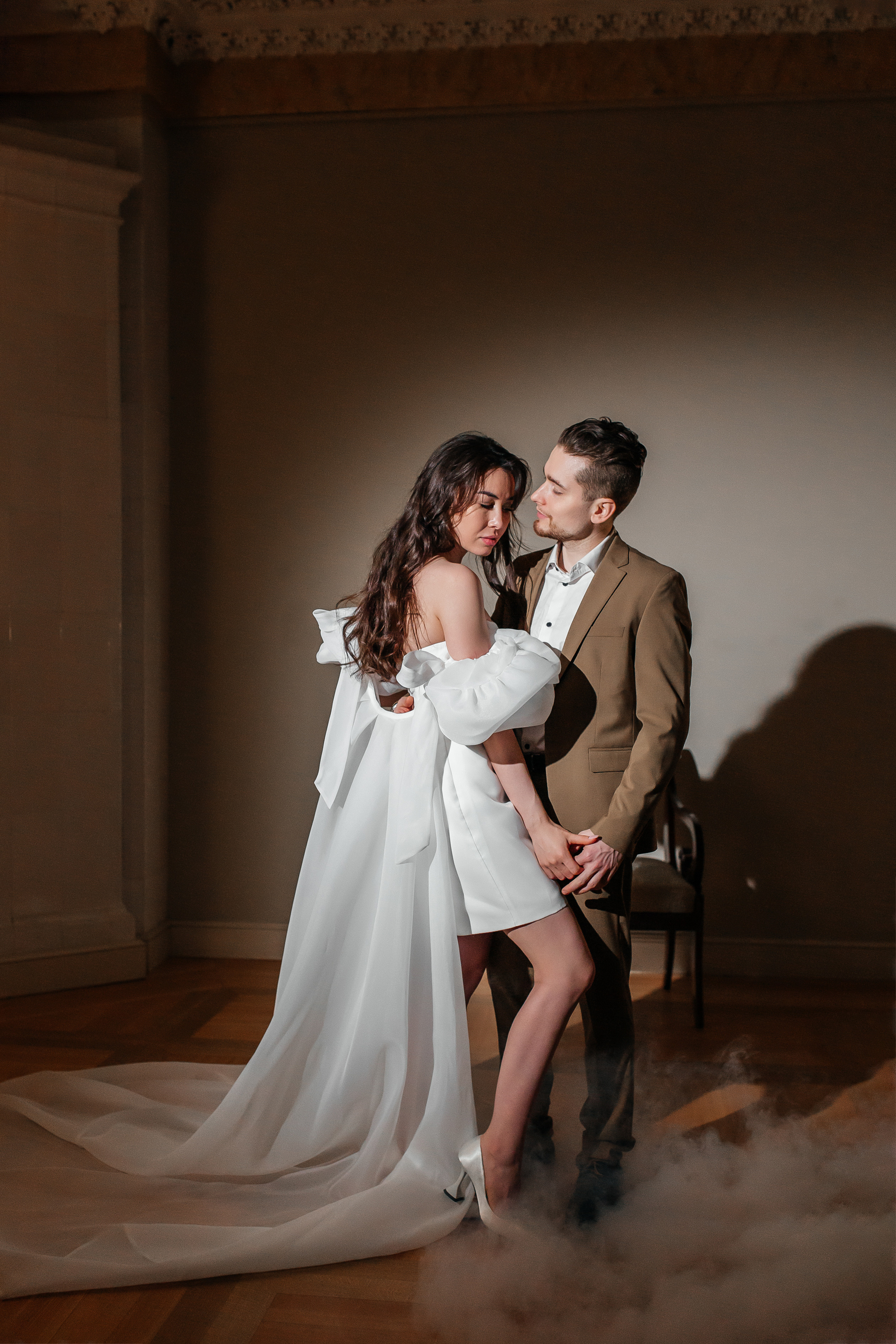 Свадебный танец с искусственным светом