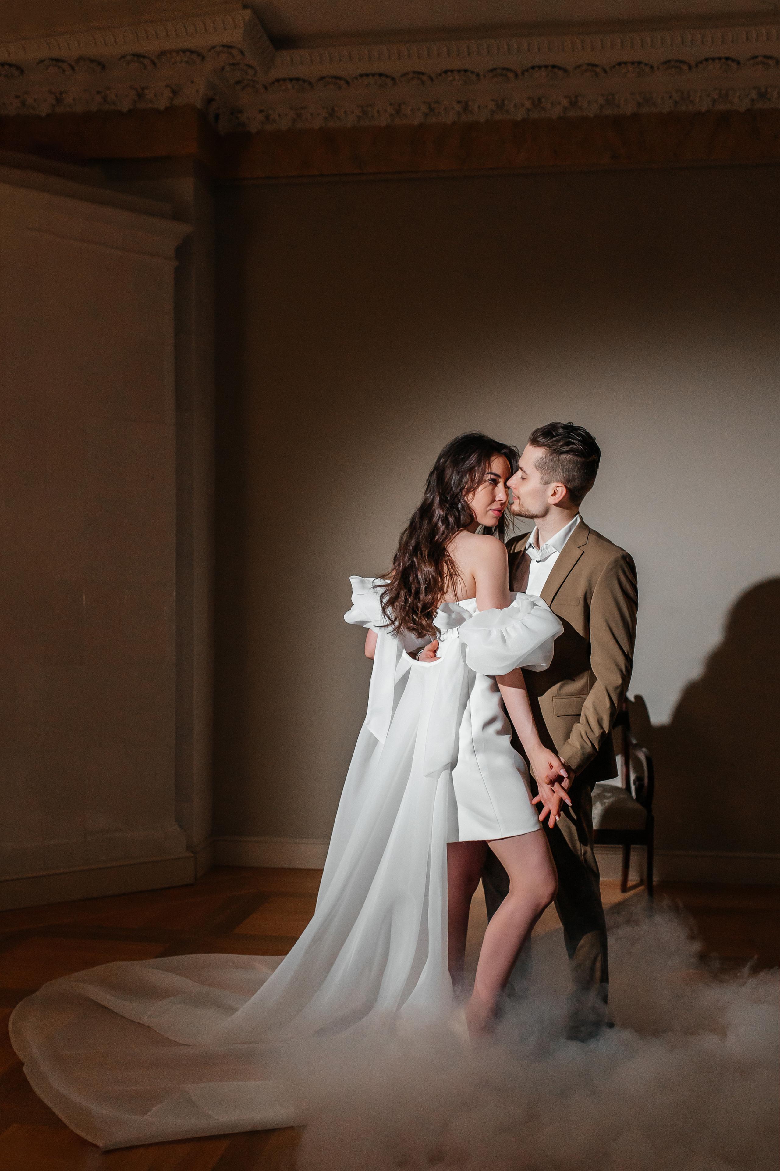 Свадебный танец с тяжелым дымом