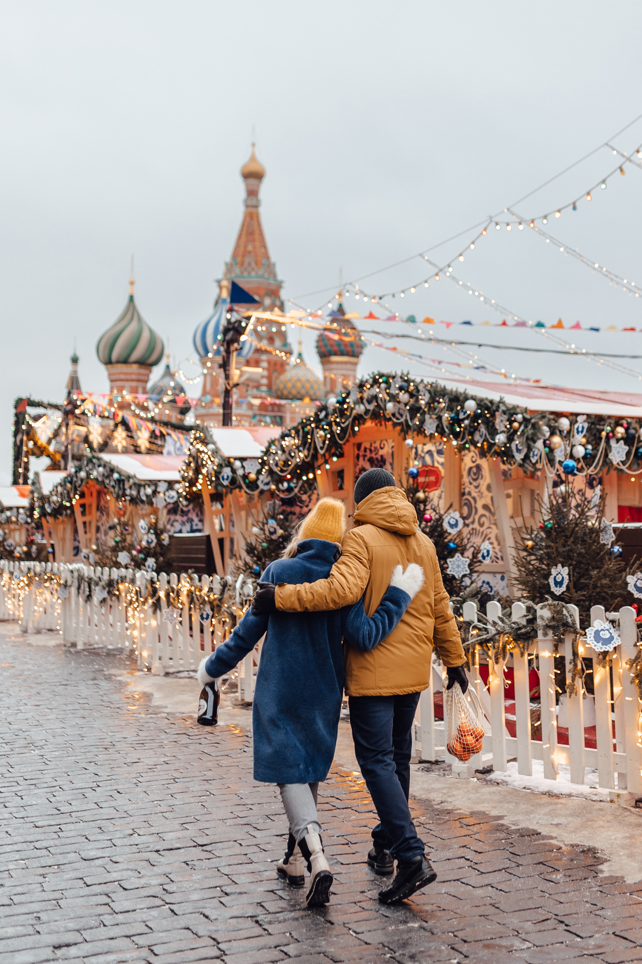 Новогодняя фотосессия на Гум-Ярмарке. Свадебный фотограф в Москве Дарья Олендарёва