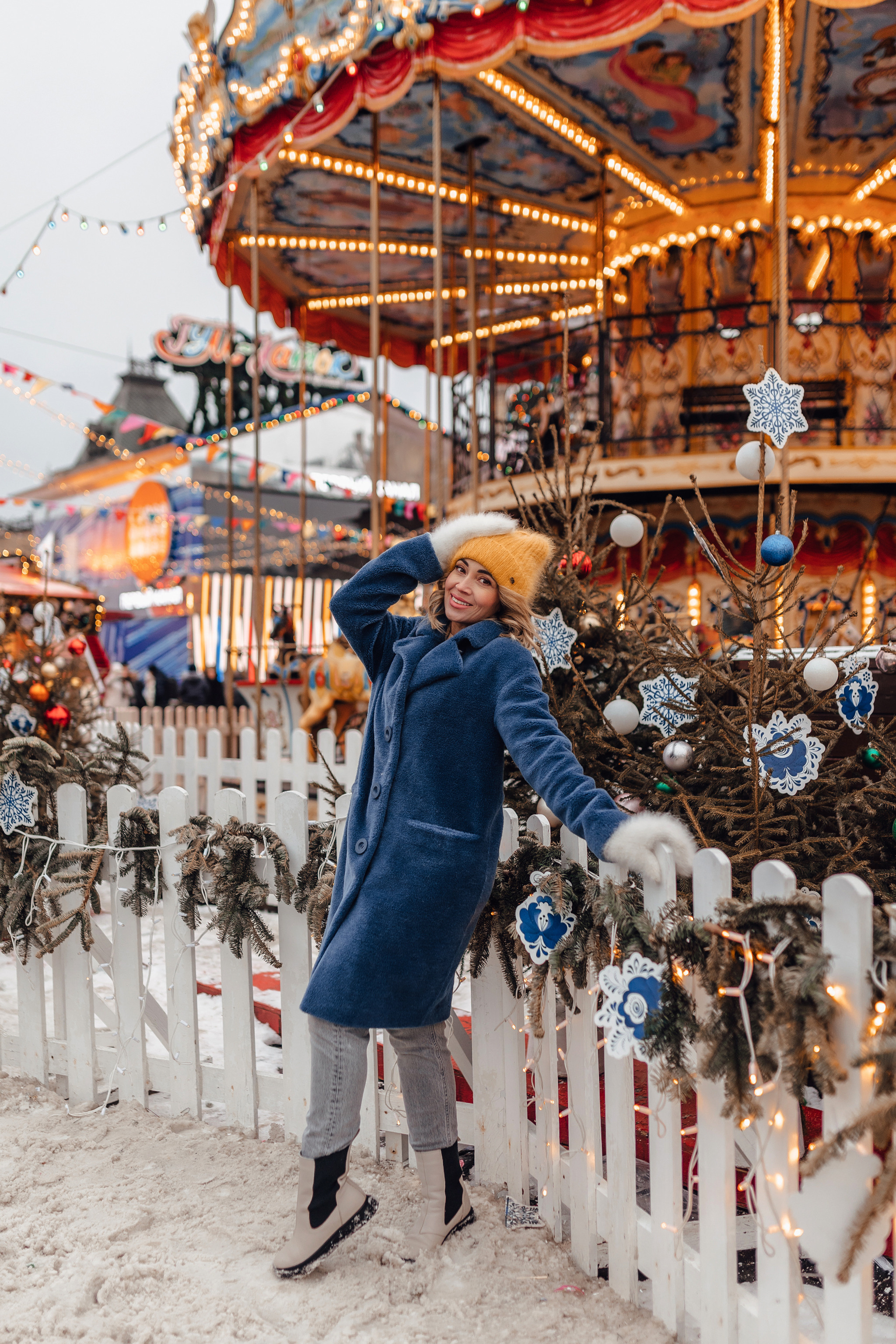 Новогодняя фотосессия на Гум-Ярмарке. Свадебный фотограф в Москве Дарья Олендарёва