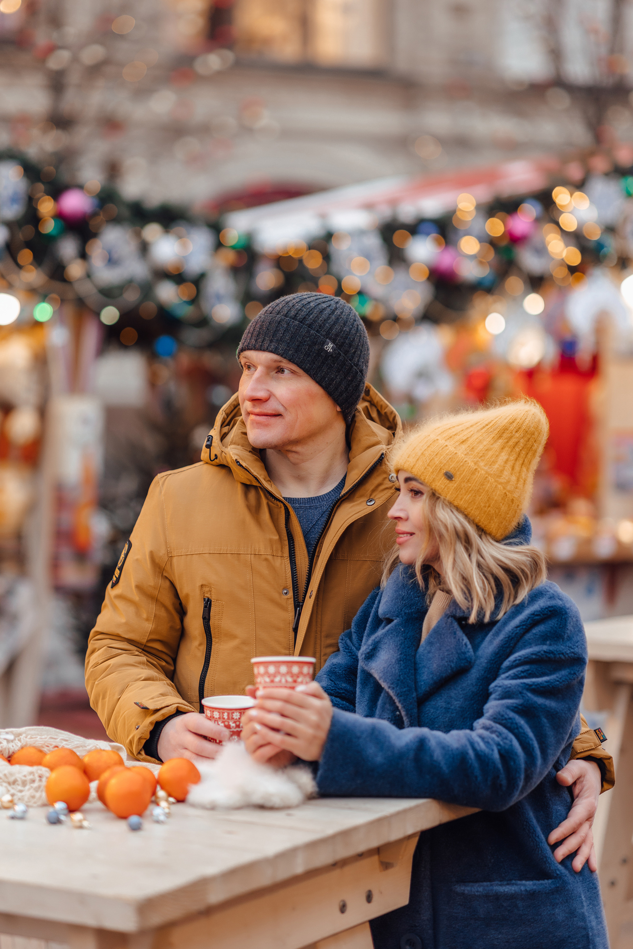 Новогодняя фотосессия на Гум-Ярмарке. Свадебный фотограф в Москве Дарья Олендарёва