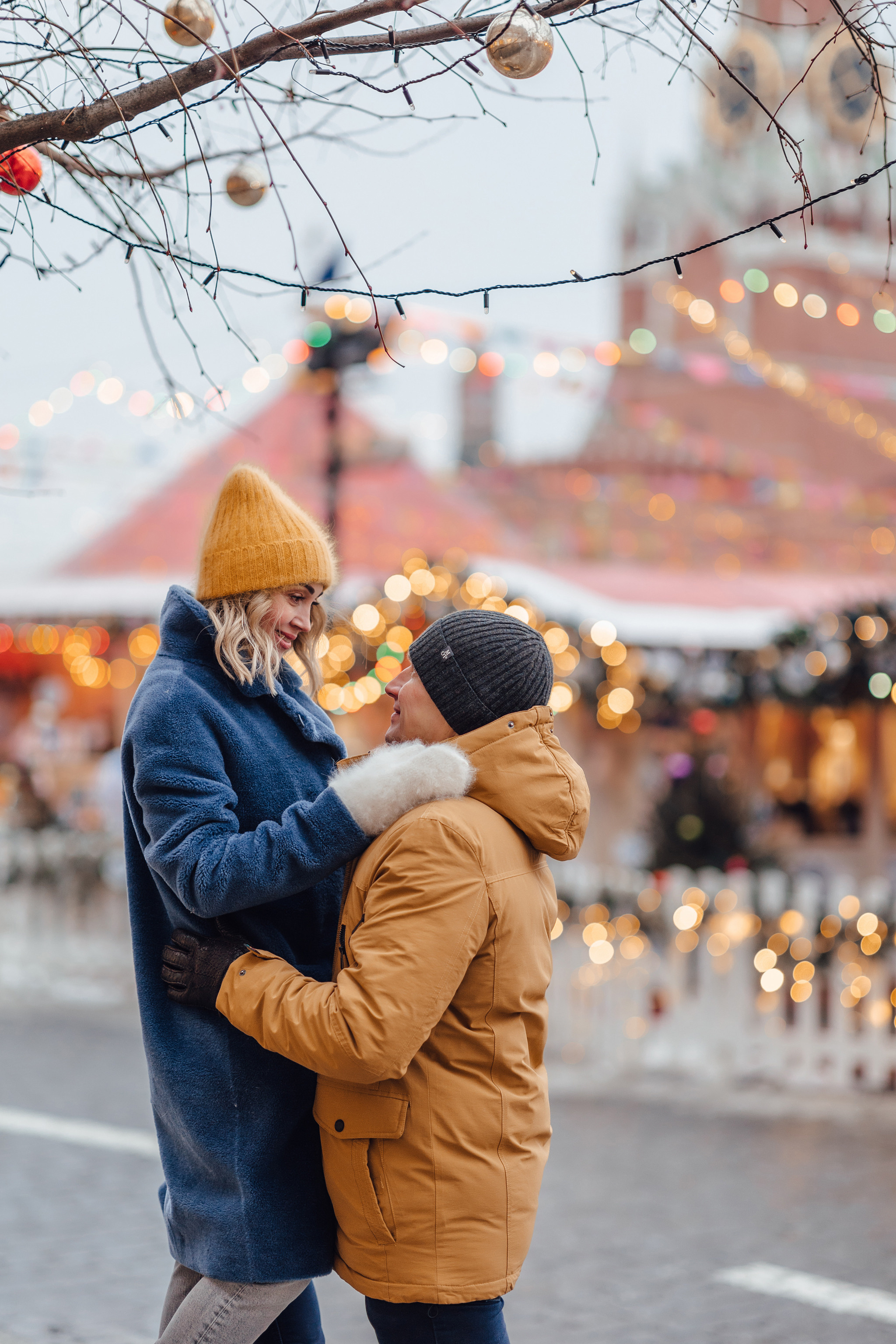 Новогодняя фотосессия на Гум-Ярмарке. Свадебный фотограф в Москве Дарья Олендарёва