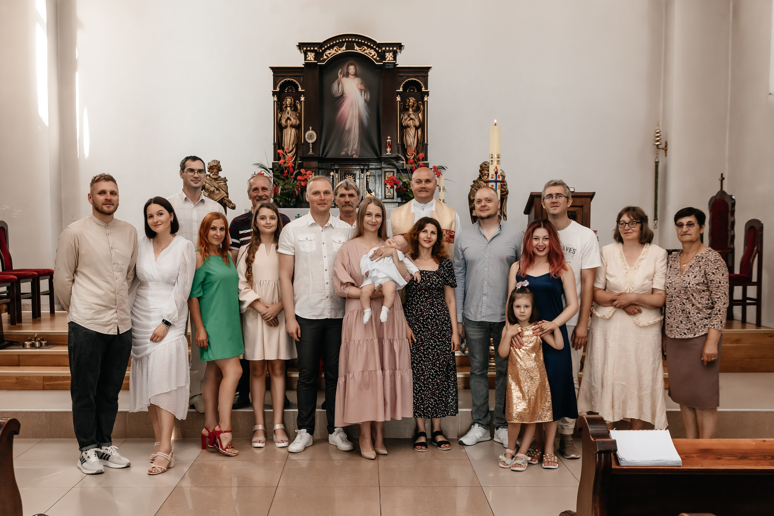 Крещение Адама. Семейный фотограф Минск Усова Ольга