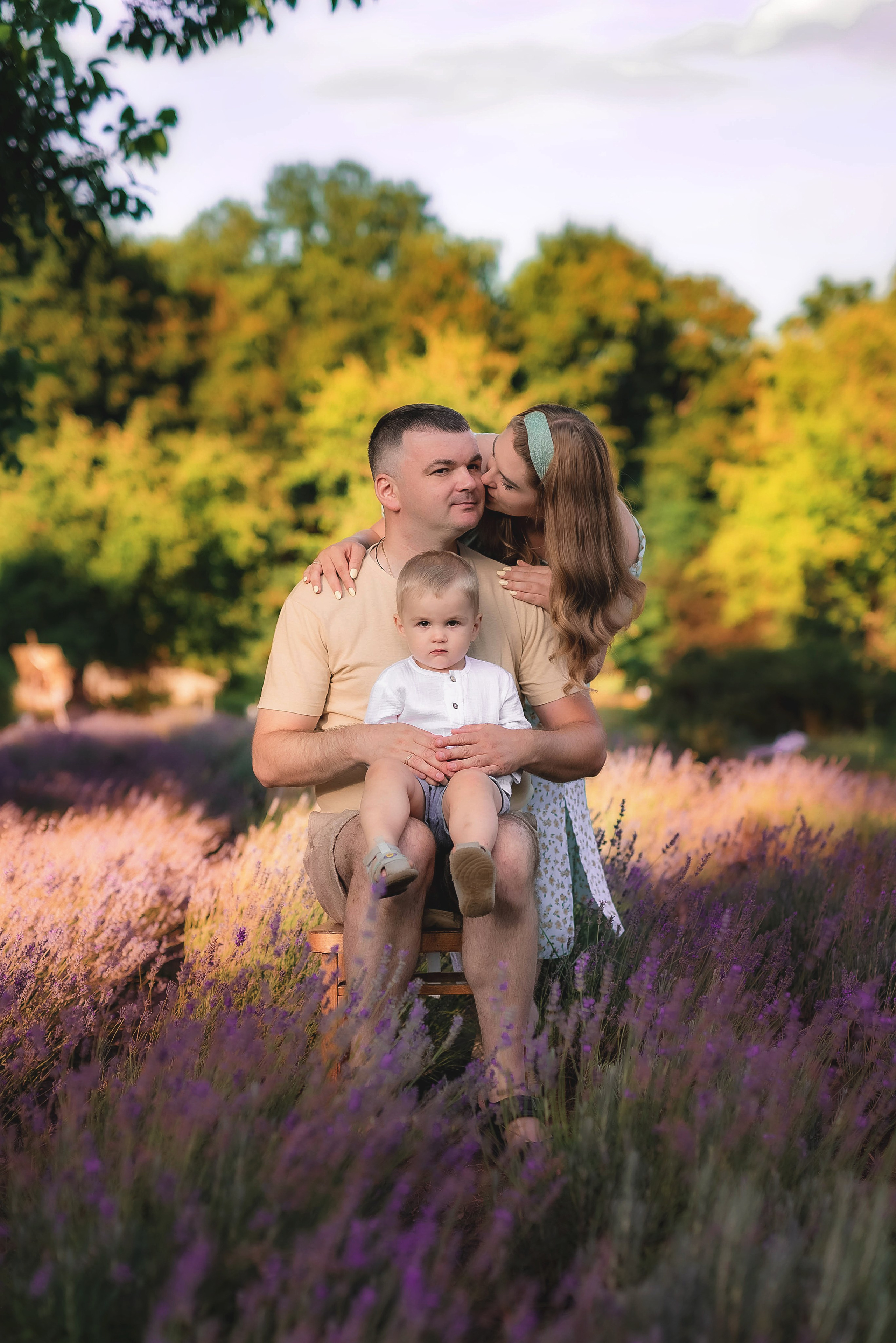 Семейная фотосессия в лаванде. Семейный, детский фотограф в Воронеже Анна Никитина