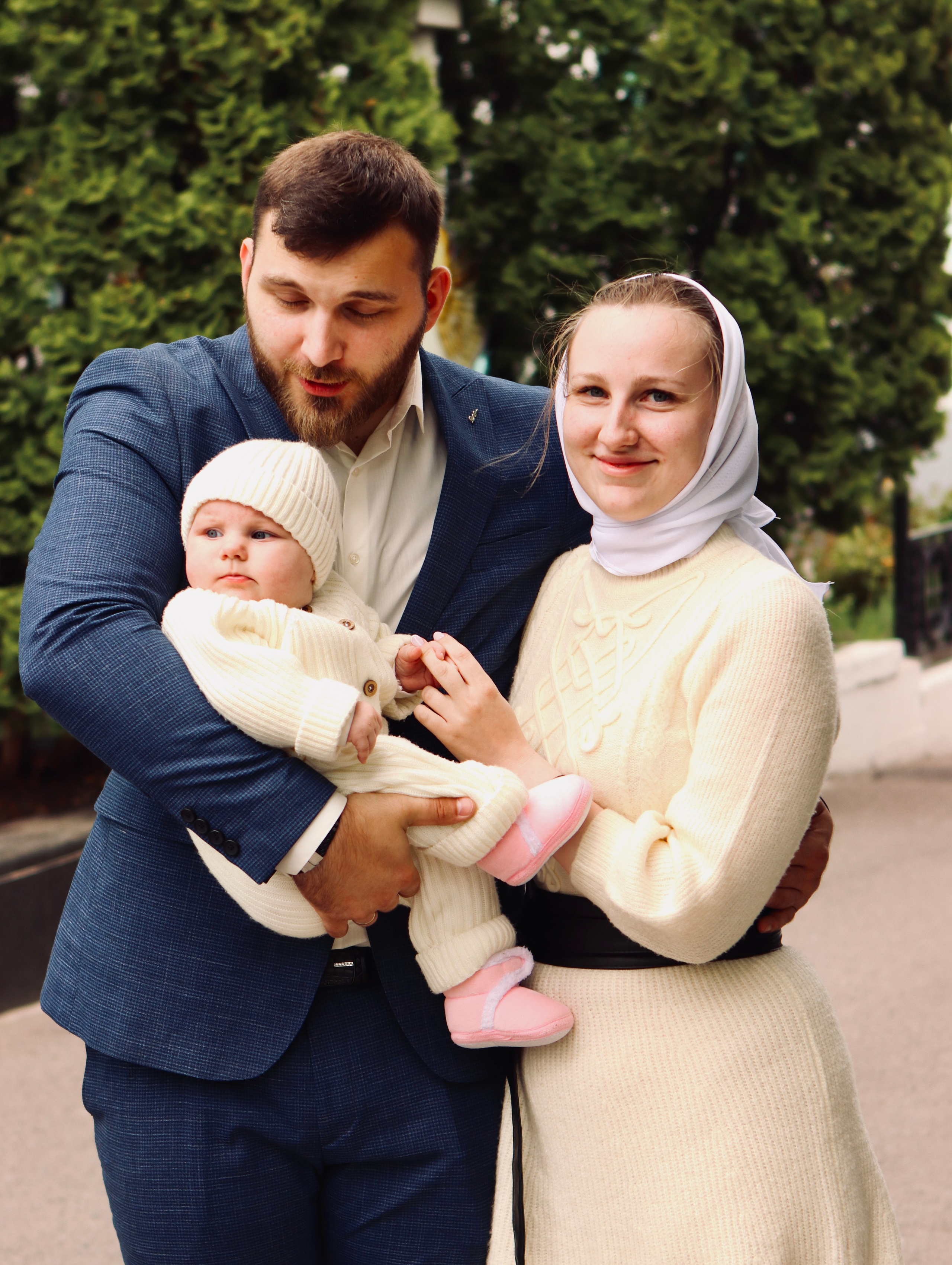 Анастасия и Вадим — крещение Виктории. Фотограф в Курске Смирнов Евгений