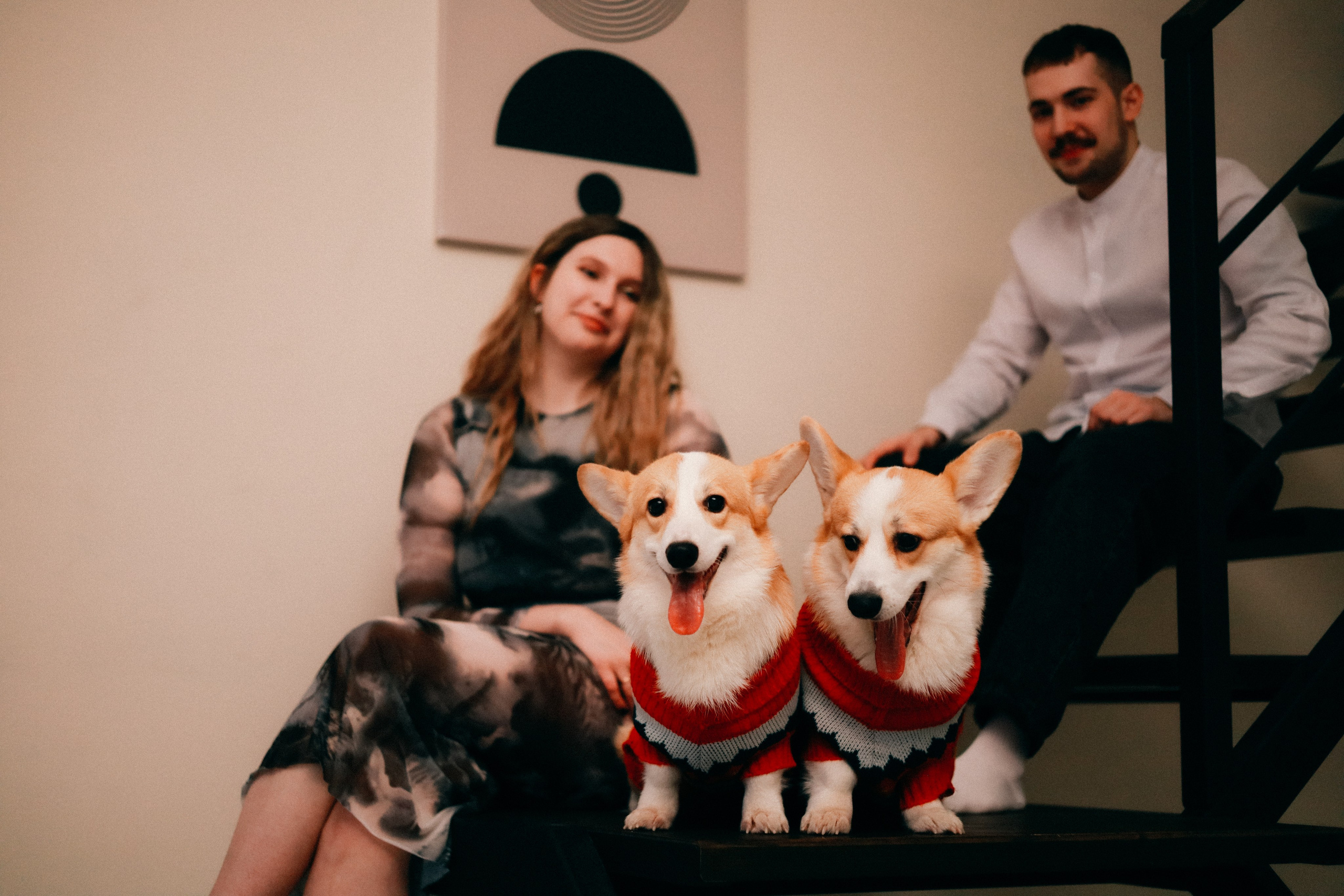 Оля, Антон и сыновья. Фотограф София Комкина