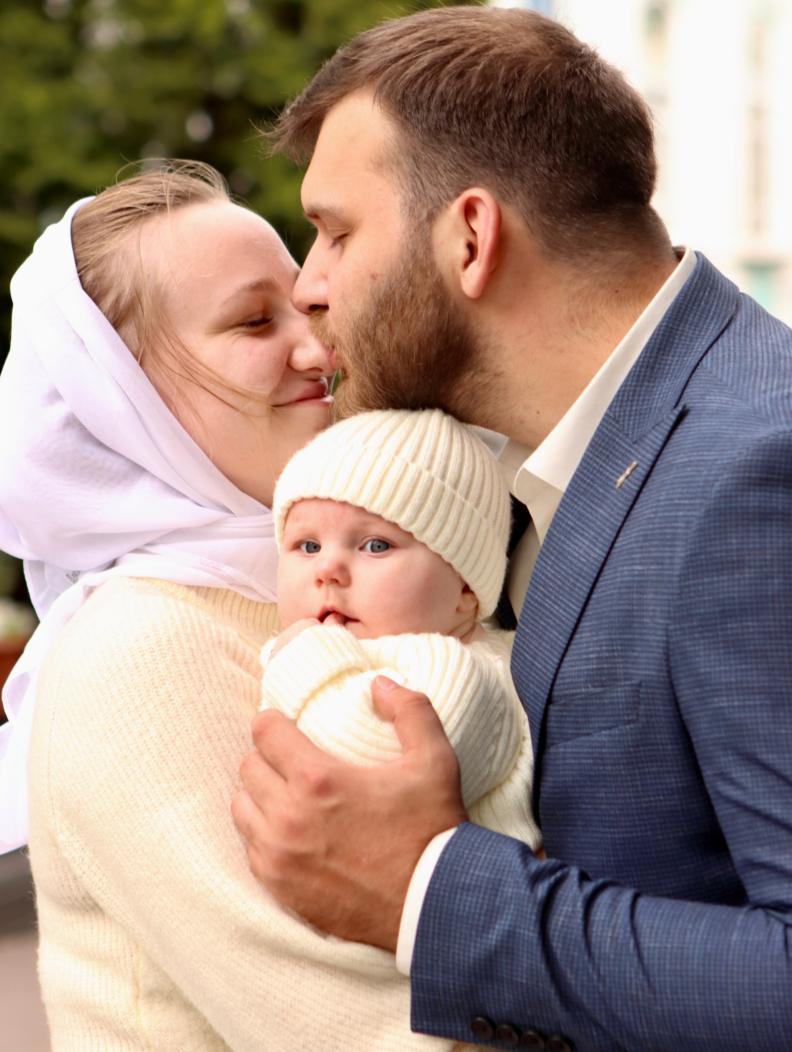 Анастасия и Вадим — крещение Виктории. Фотограф в Курске Смирнов Евгений