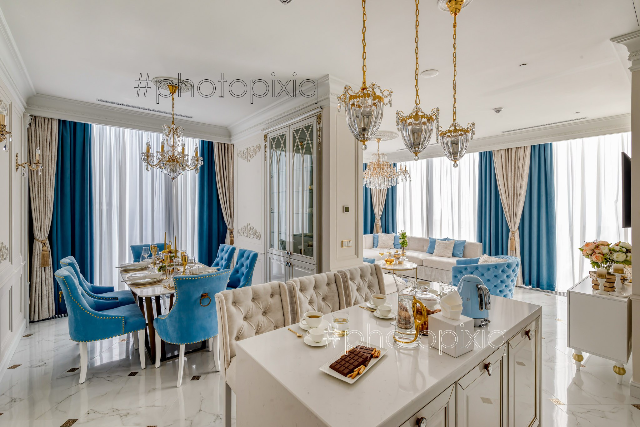 Интерьерная съёмка апартаментов в Neva Towers. Интерьерная съёмка и виртуальные туры — Интерьерный фотограф Кузнецов Сергей (photopixiq)