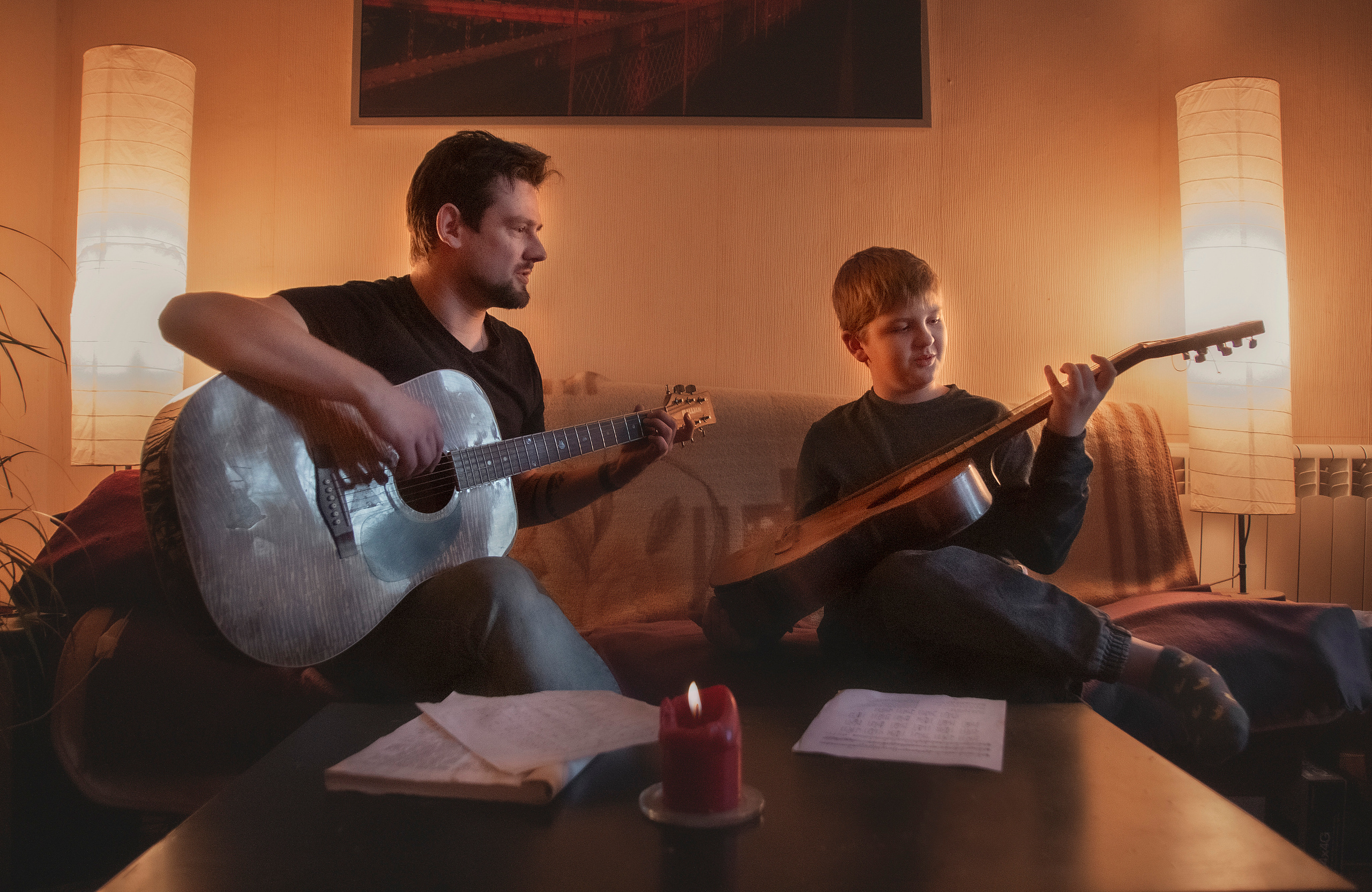 КИНОФОТОистория «Гитарист». Семейный и детский фотограф на Сицилии Подоляк Александра
