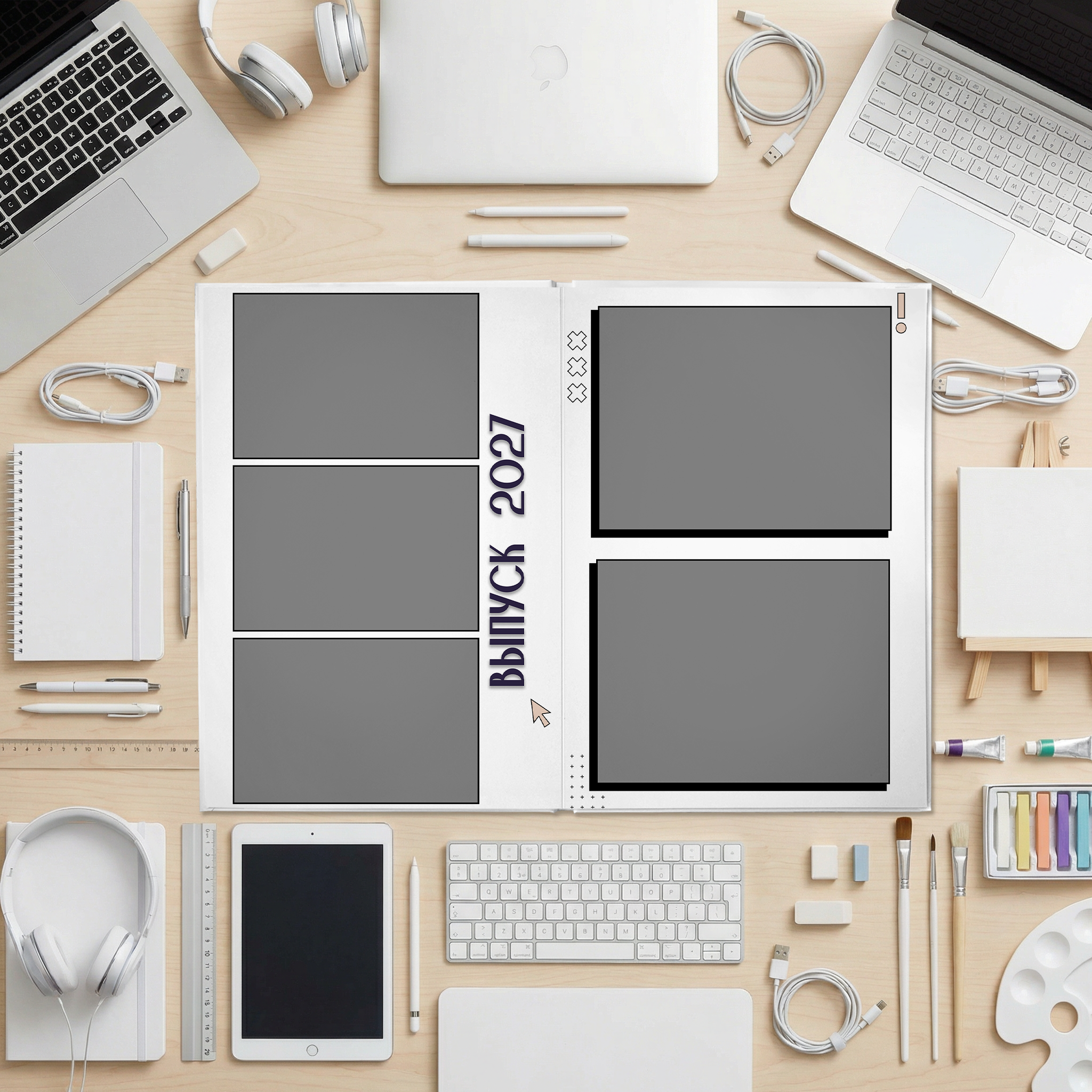 036 Internet II. Дизайны, psd шаблоны школьных и выпускных альбомов и обложек