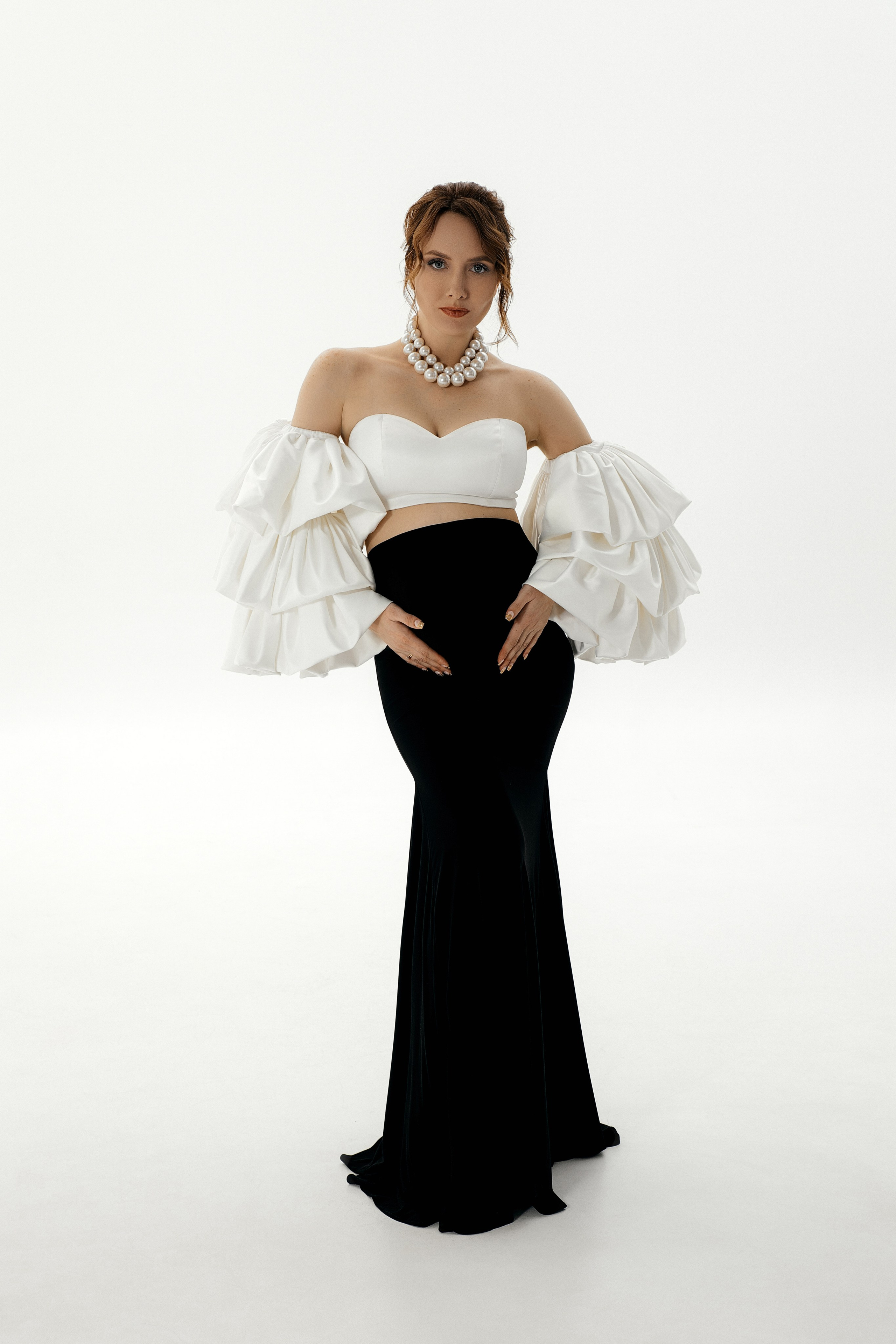 юбка, топ, рукава