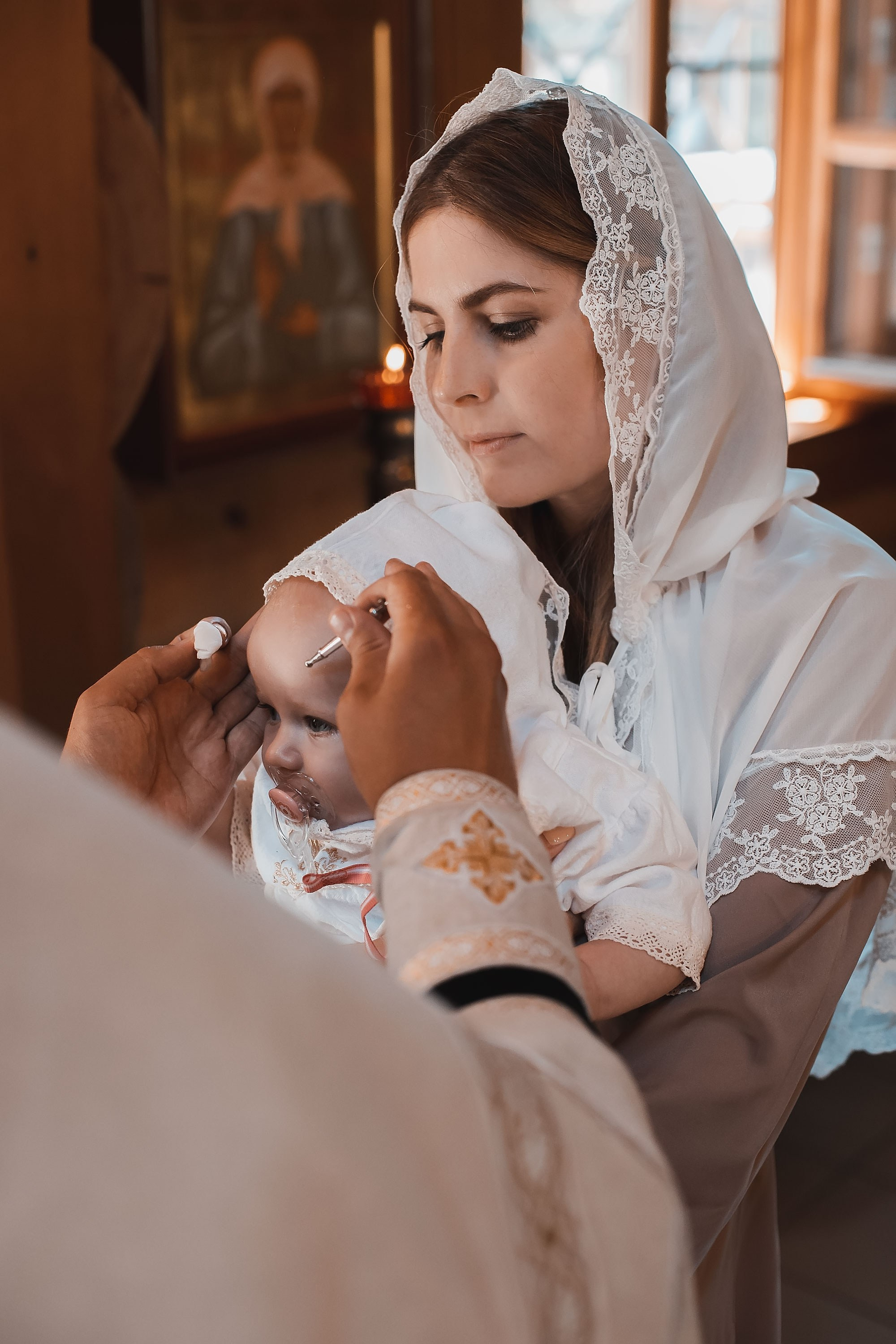 Крещение Ксении. Семейный, индивидуальный фотограф в Москве Ангели Марина