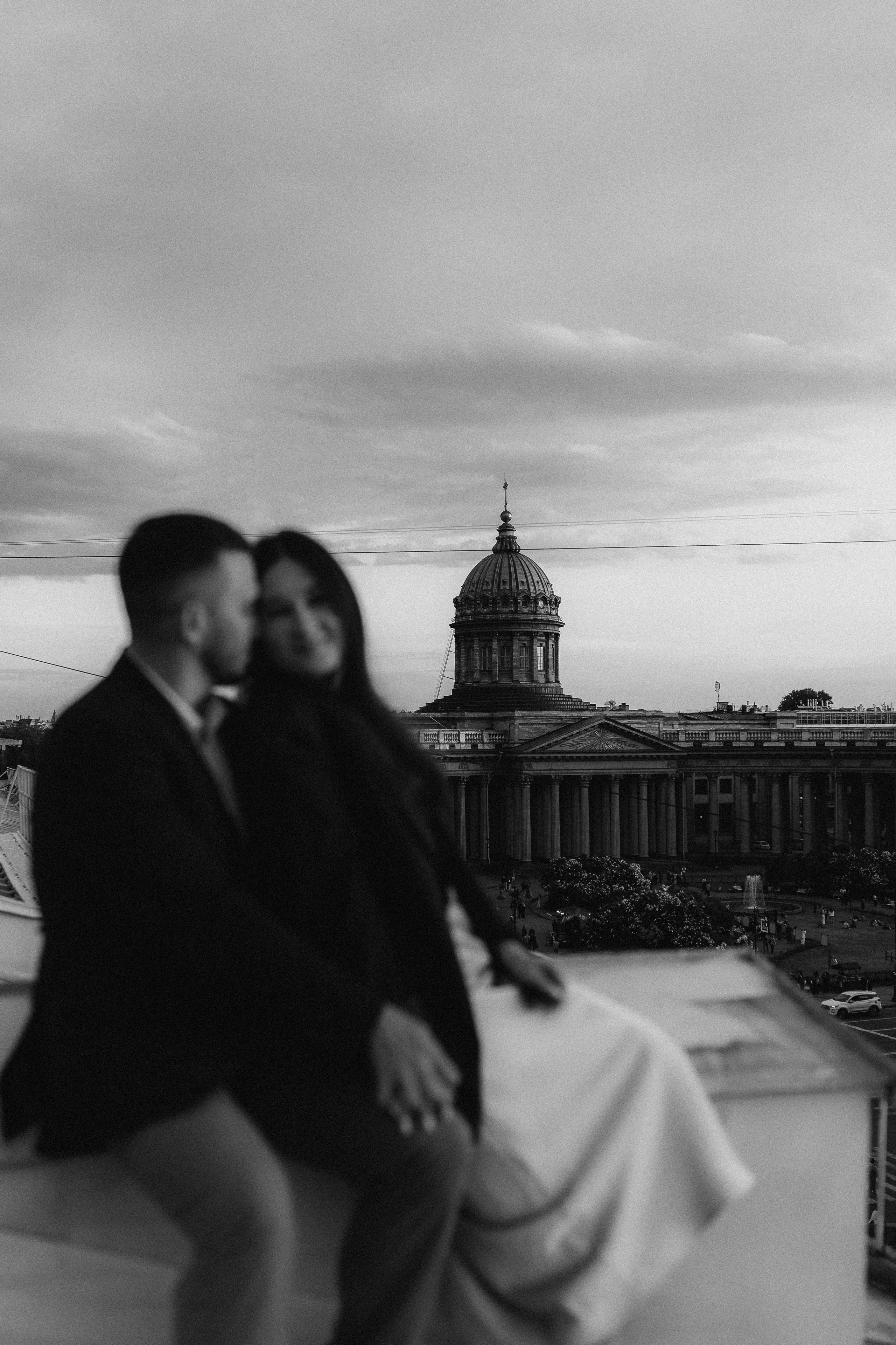 LoveStory на крышах Питера. Фотограф Санкт-Петербург Князева Елизавета