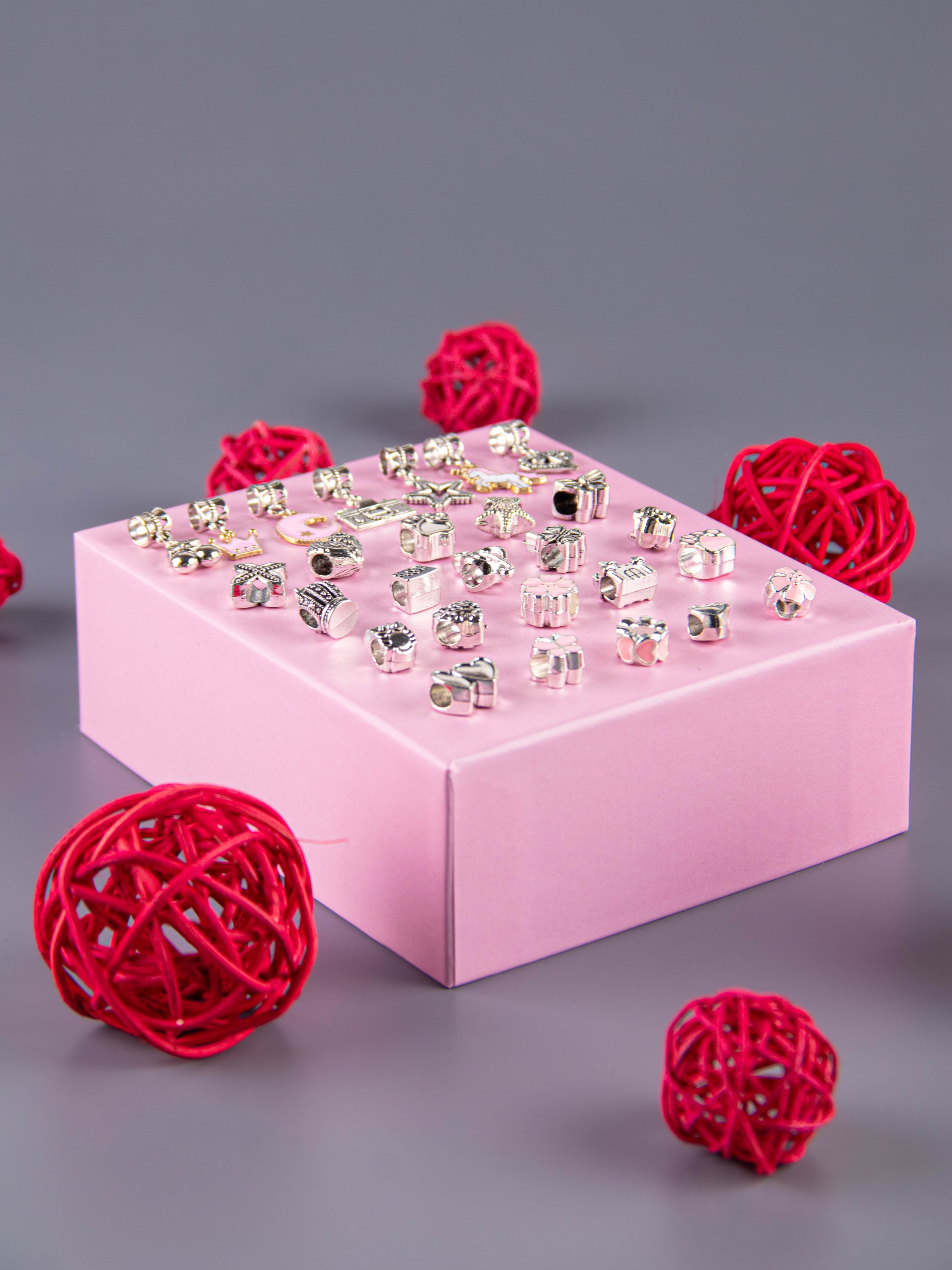 Наборы по созданию браслетов (розовый). «Матрица»