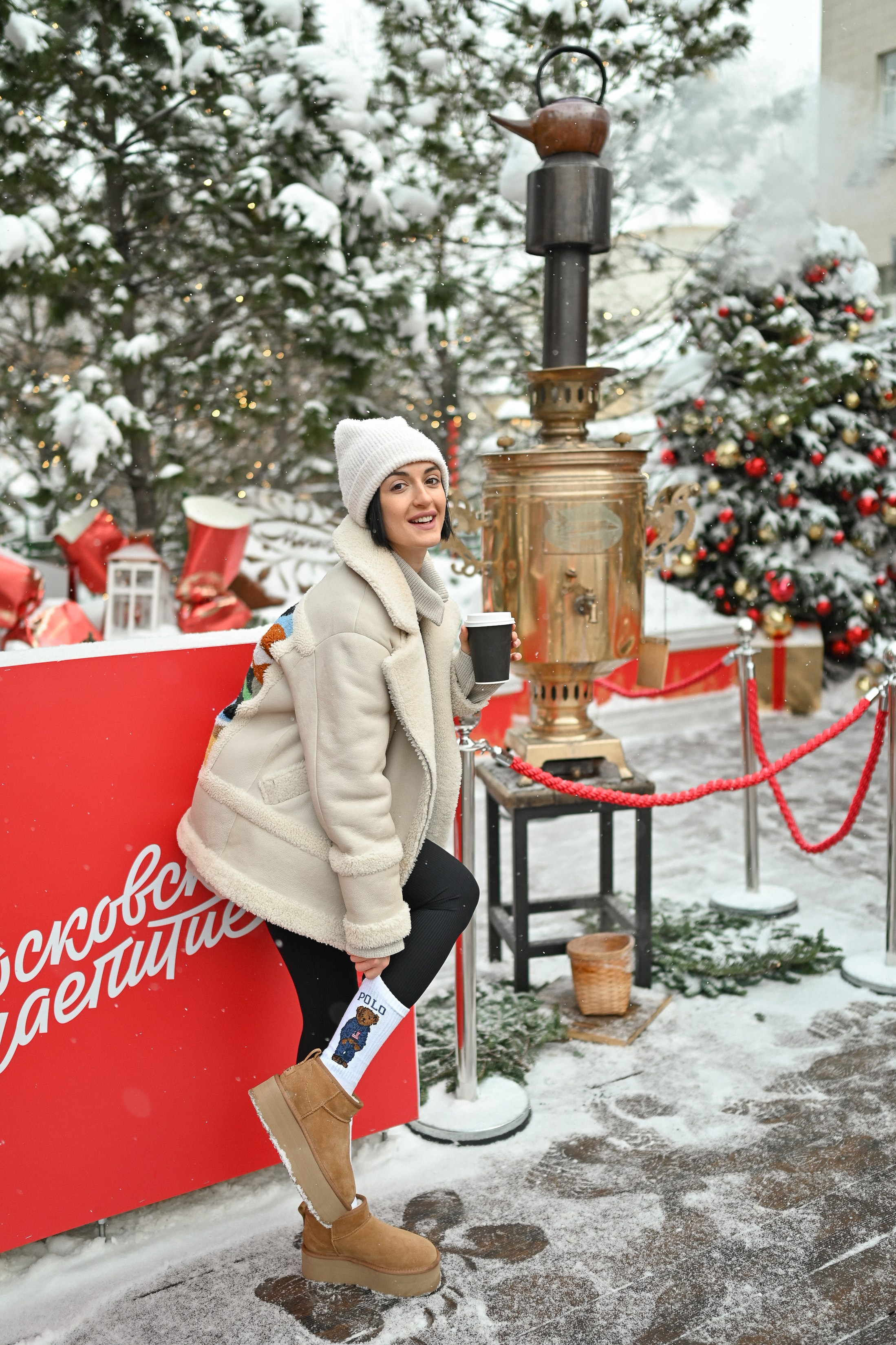 Новогодняя фотосессия на Тверской площади. Semerlina.ru