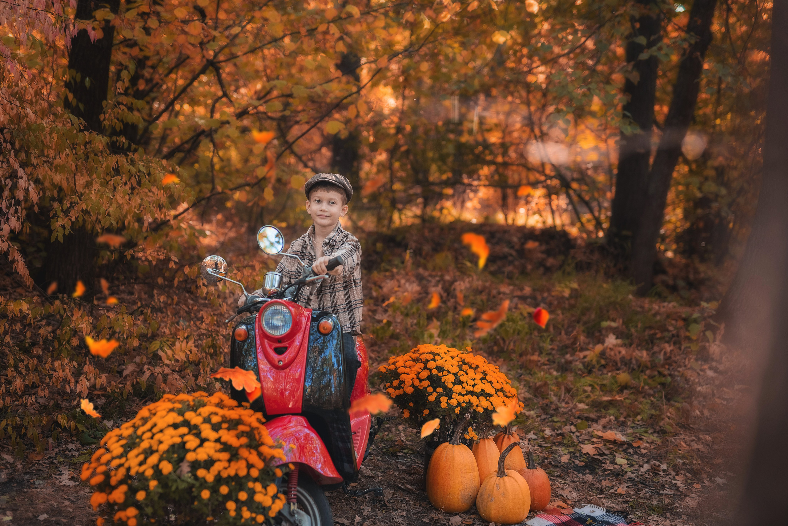 Осенняя фотосессия в лесу. Семейный, детский фотограф в Воронеже Анна Никитина
