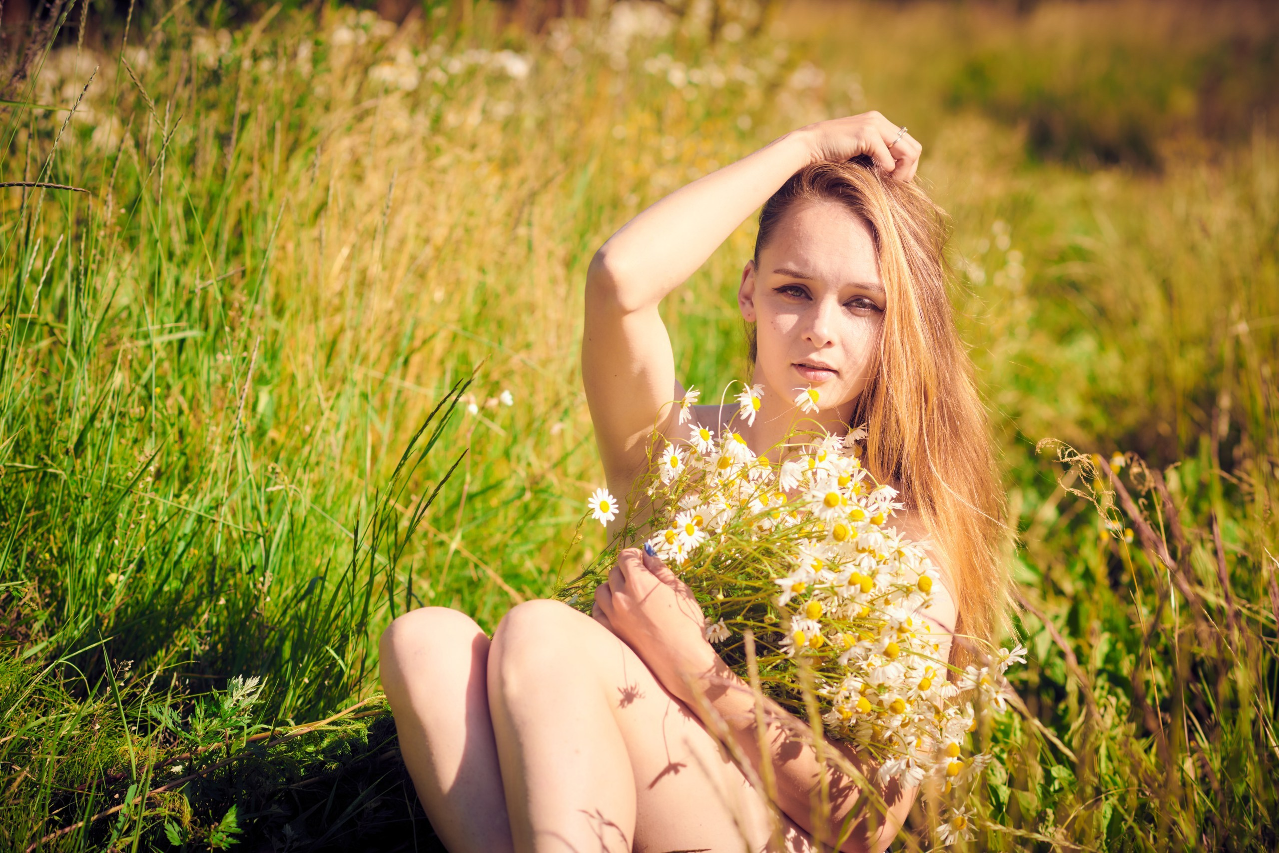 В ромашках. Фотограф Мария Оленева