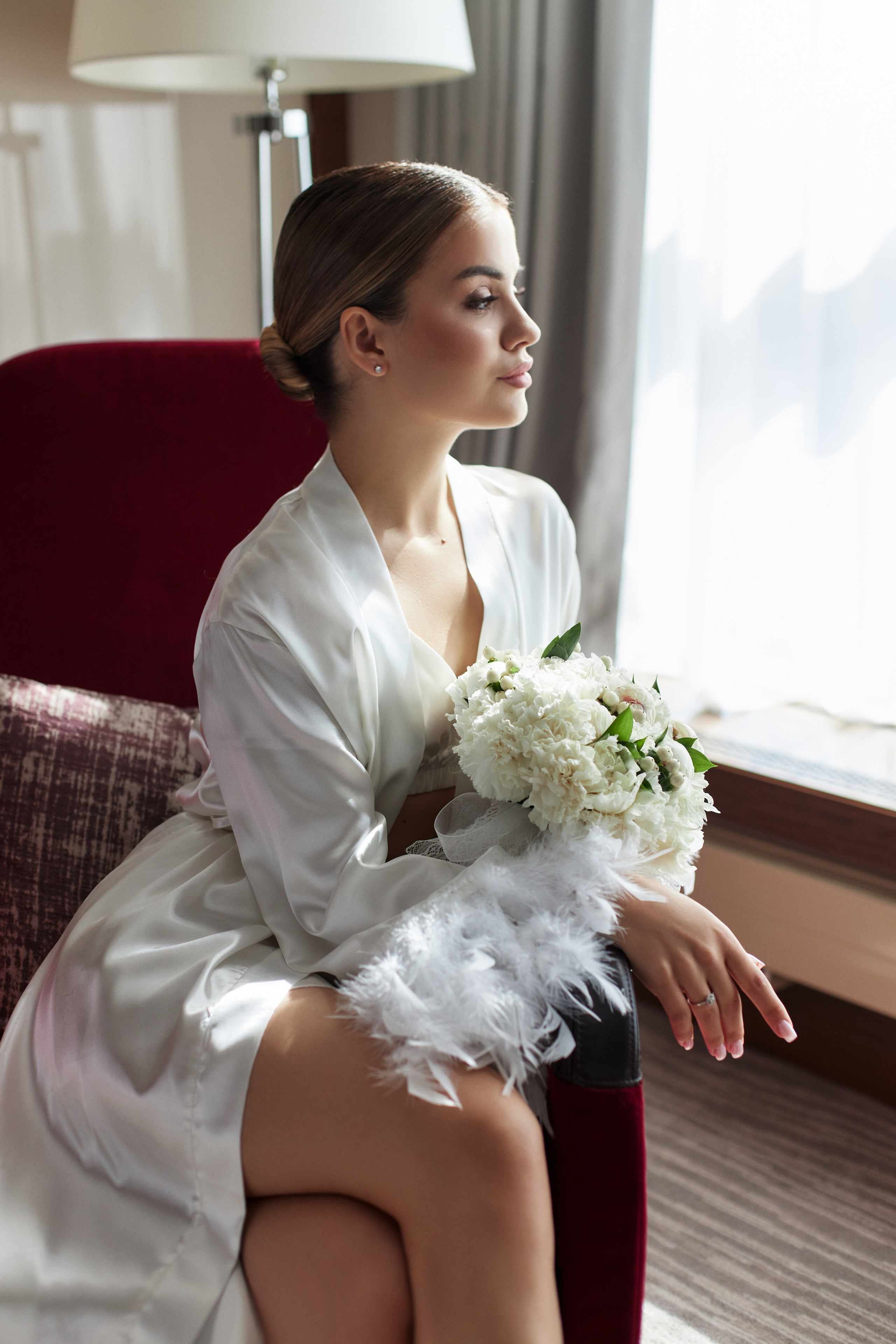 Фотосессия утра невесты в Hyatt Regency Moscow