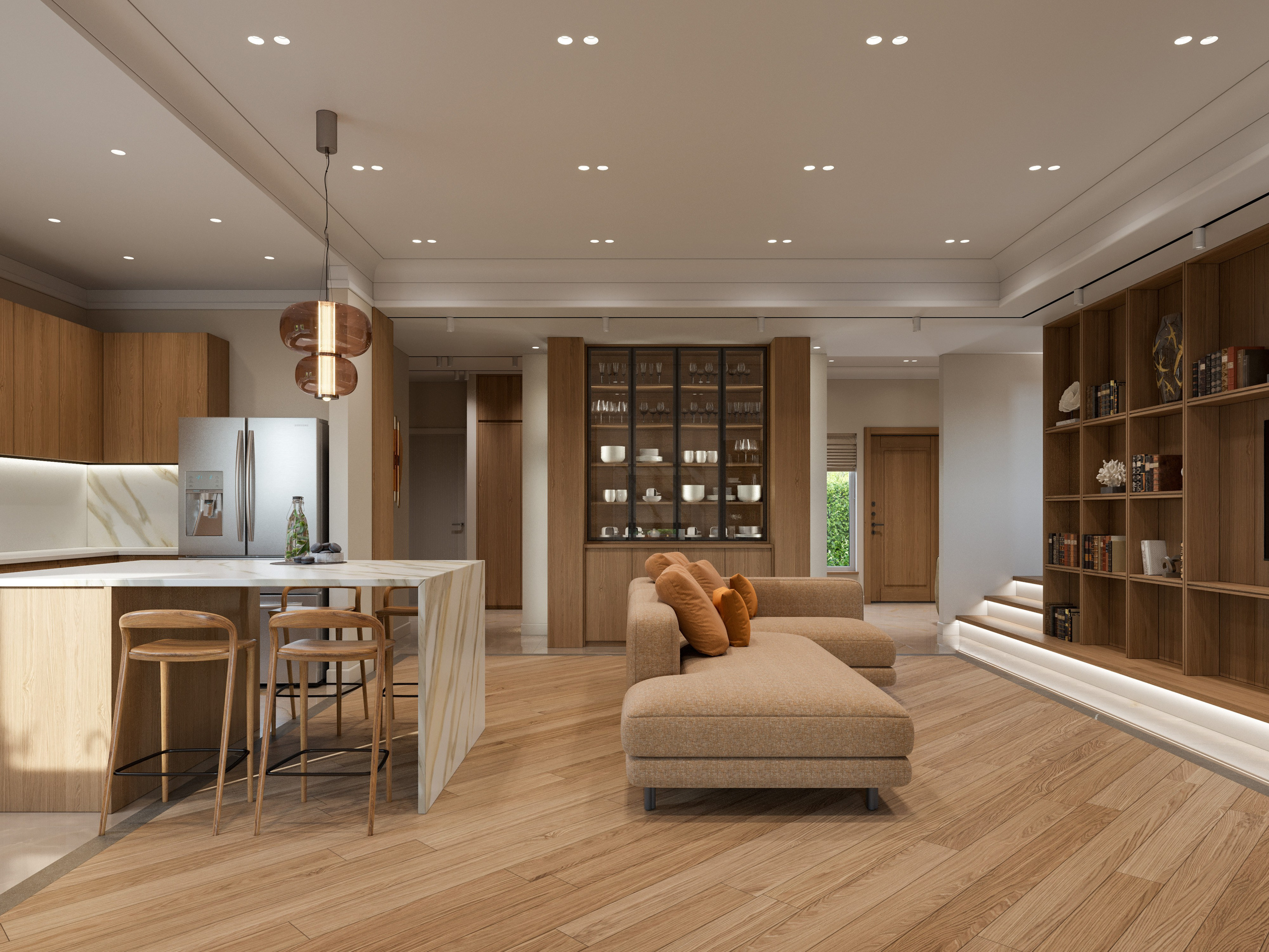 3D Визуализация Загородного Дома в Современном Стиле| Портфолио. Визуализатор интерьера в Москве | Брагин Кирилл