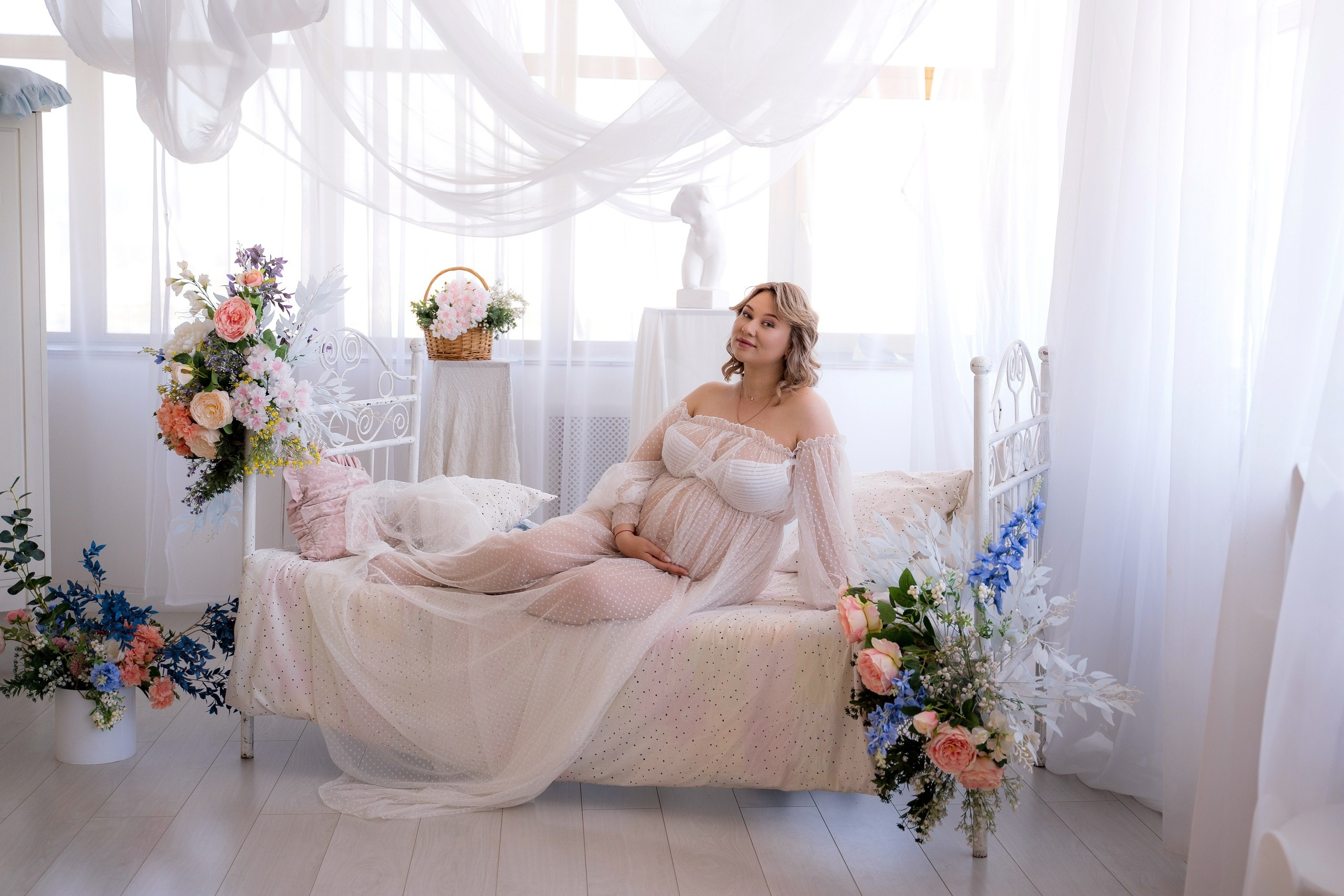 Фотосессия беременности Пакет Люкс. Фотостудия Малина в городе Улан-Удэ. Фотограф Ирина Жарникова