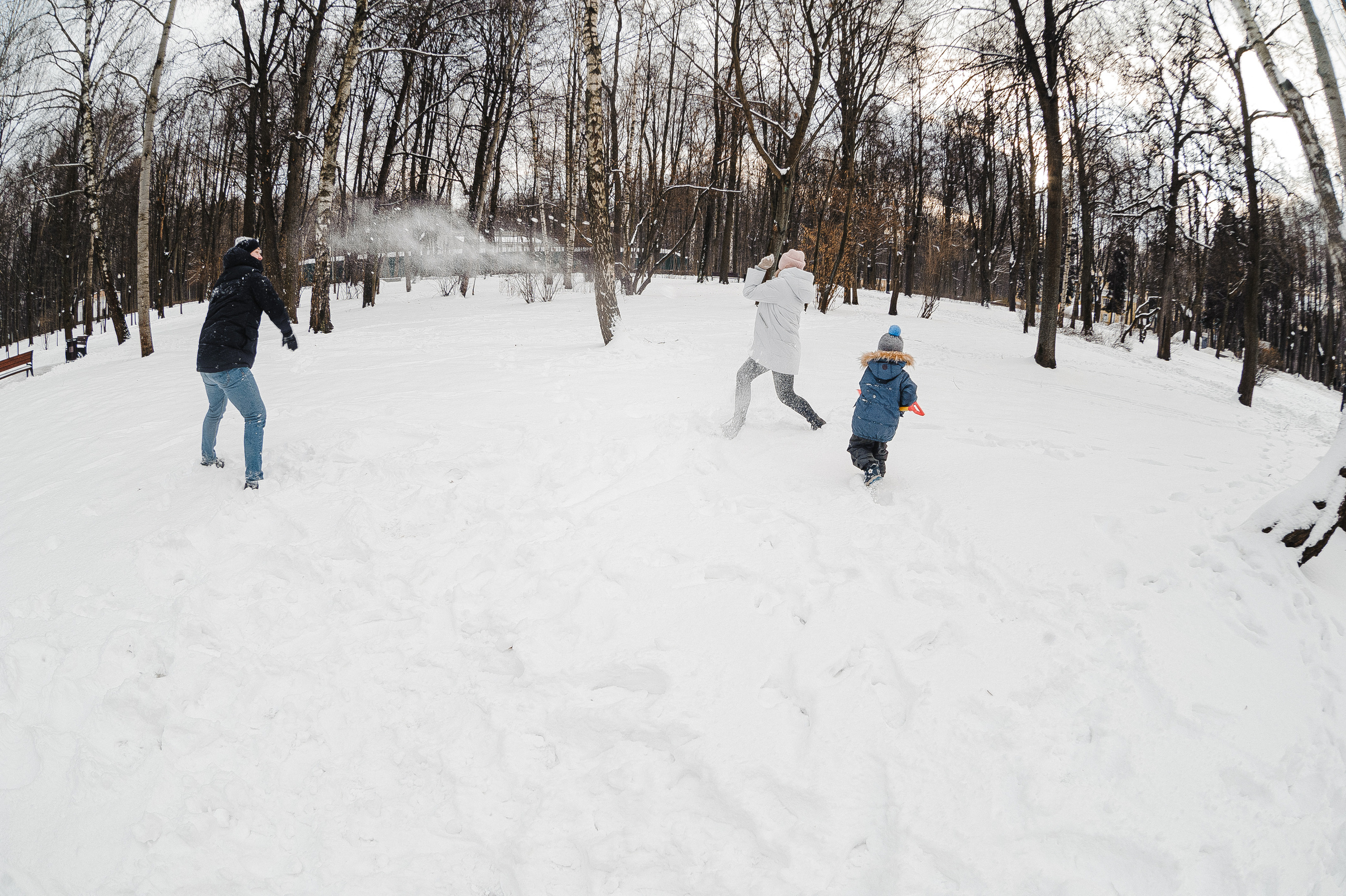 Зимняя прогулка. Свадебный фотограф в Москве Алексей Тук