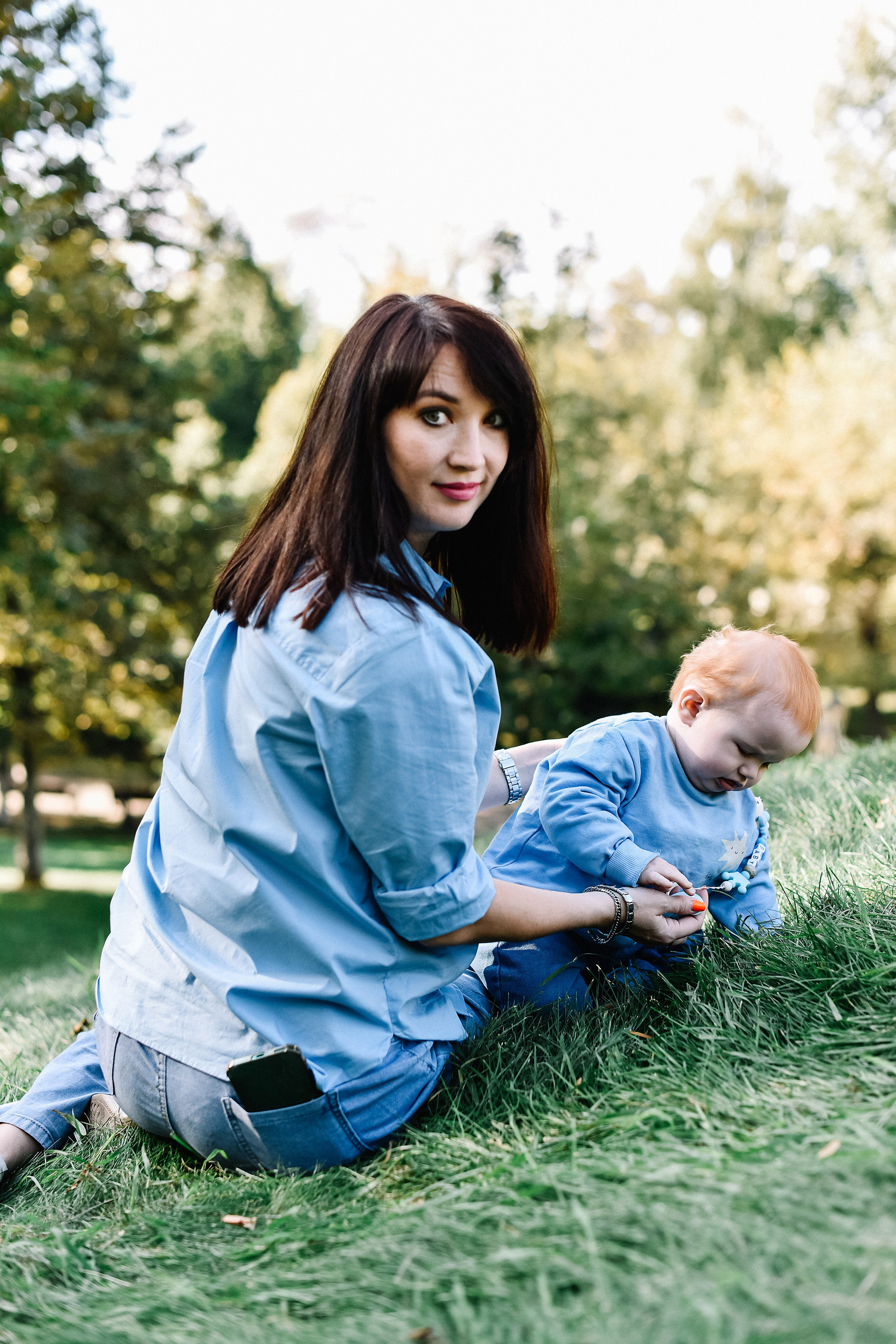 Прогулка Олеси, Льва и Ванечки