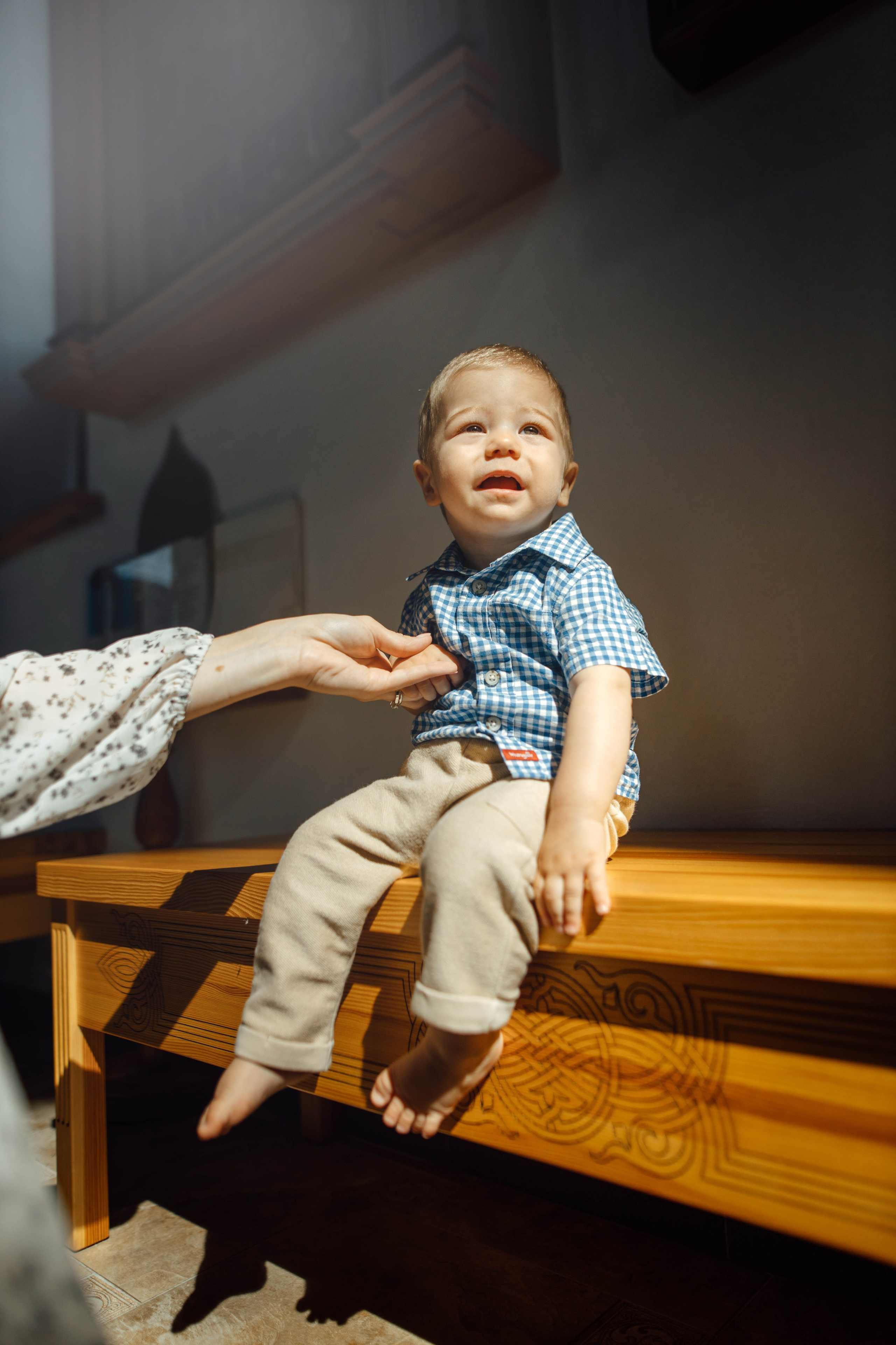 Крещение Энвера (Михаила), д. Колядищи, храм Успения Пр. Богородицы, август 2025