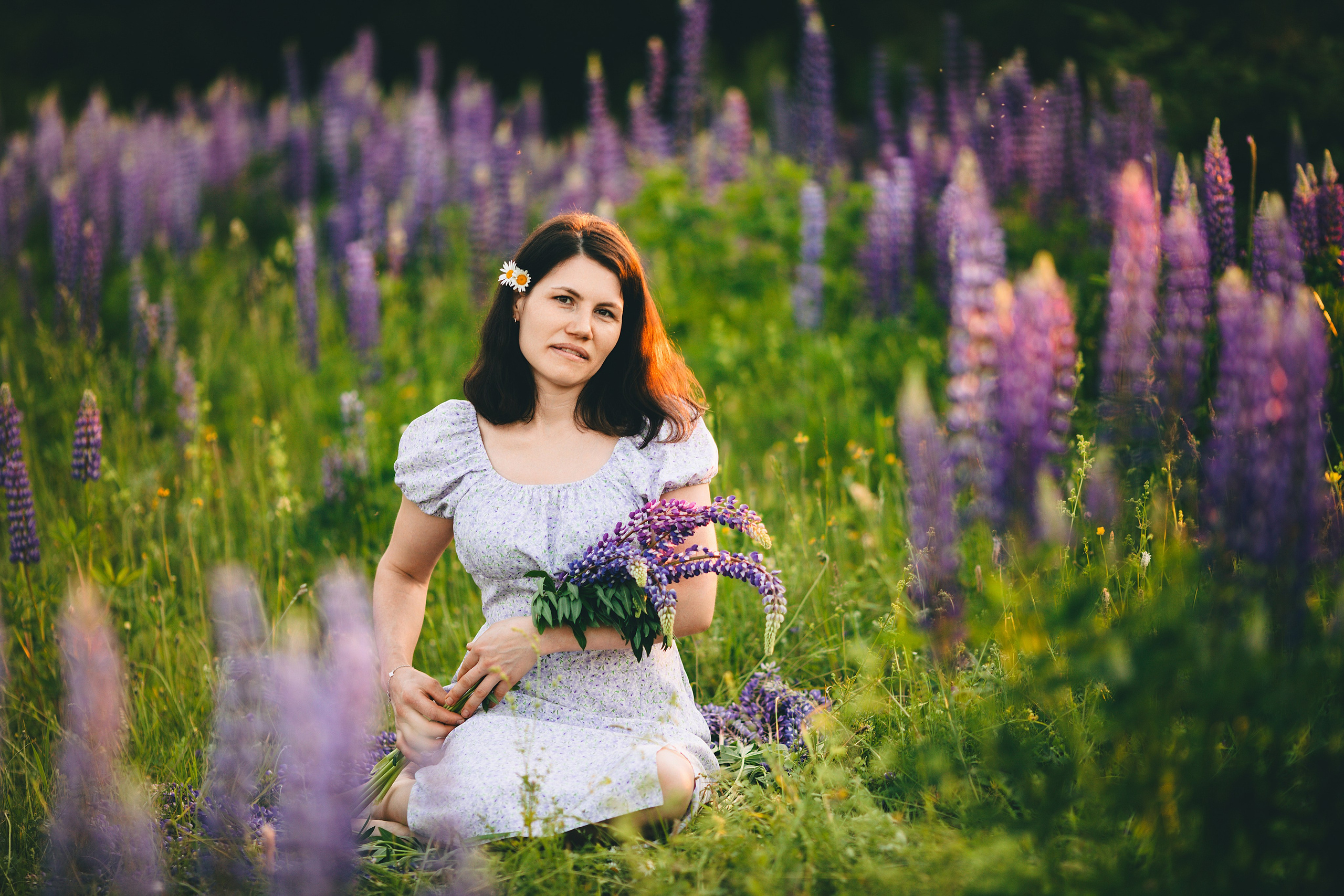 Фотосессия в люпинах для Крестины. Дима Никитин свадебный и семейный фотограф в Ижевске и Удмуртии с 2007 года