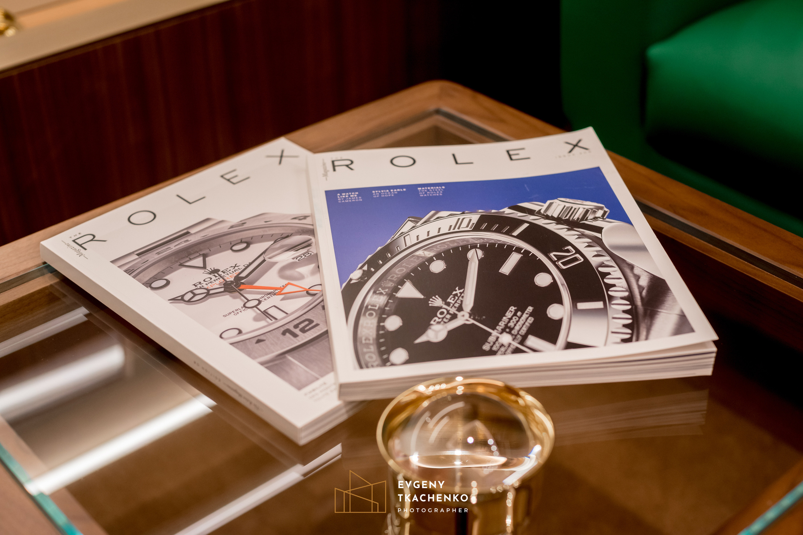 Шоу-рум «Rolex» в Talan Galery. Архитектурный и интерьерный фотограф в Казахстане