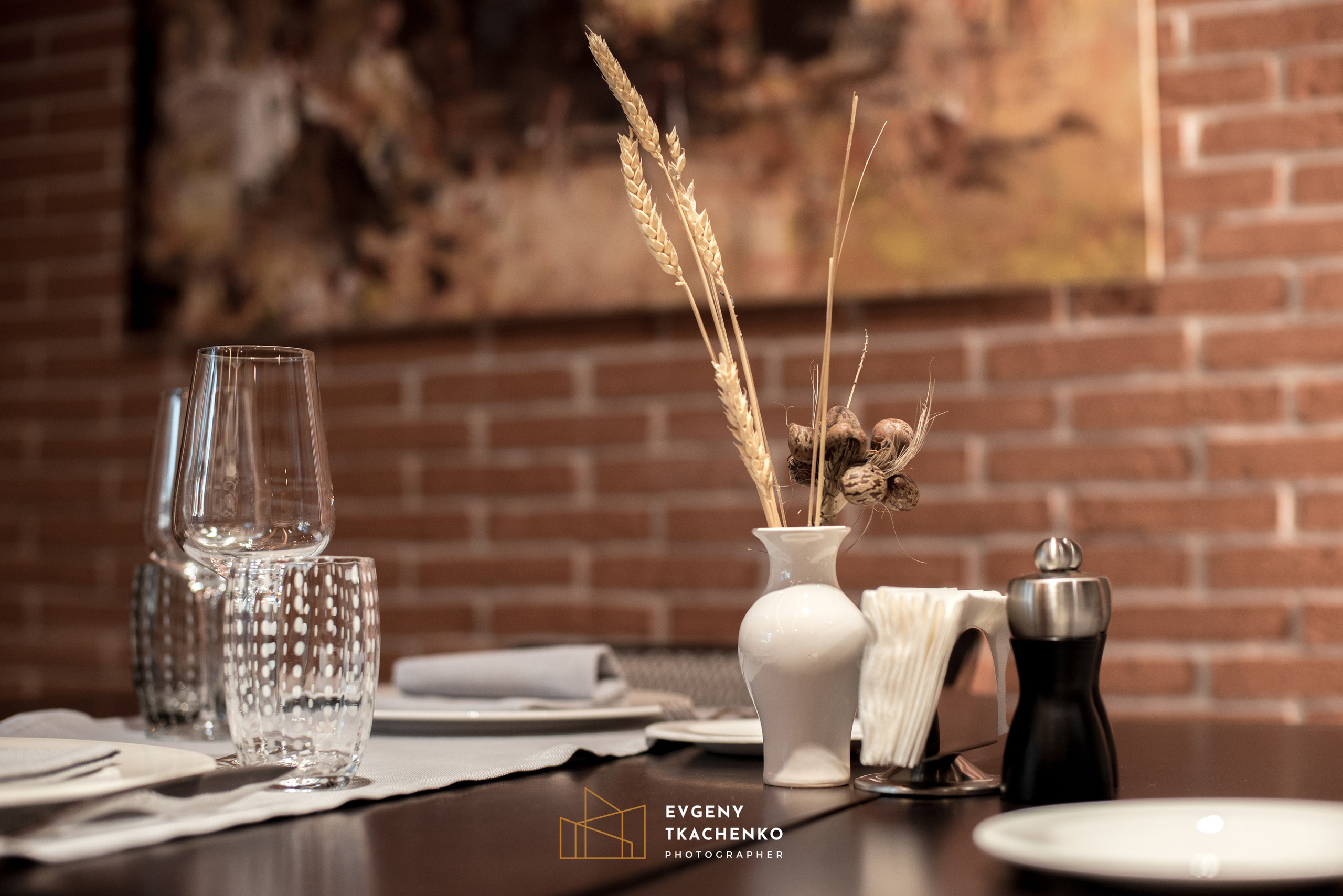 Ресторан «Lugano». Архитектурный и интерьерный фотограф в Казахстане