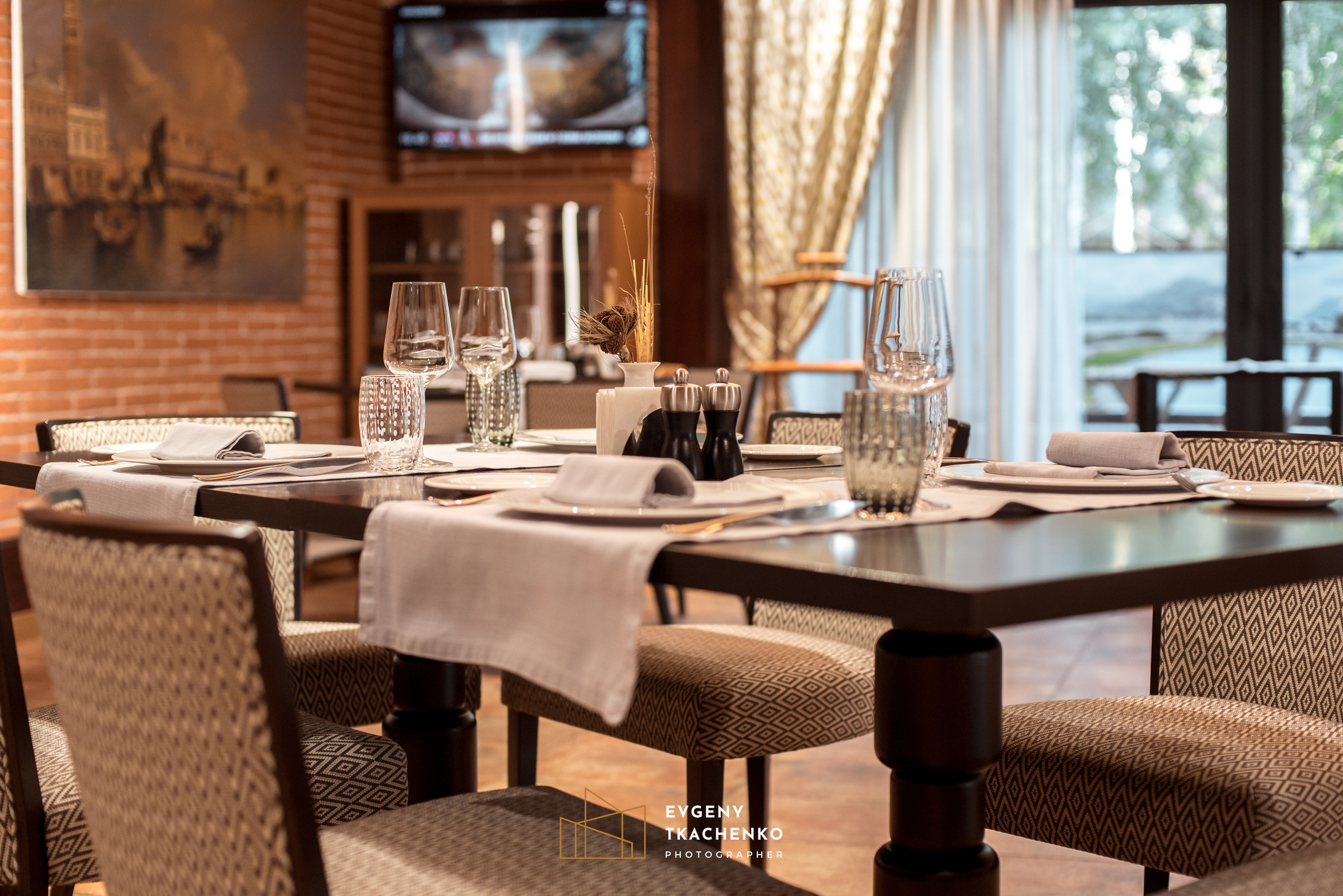 Ресторан «Lugano». Архитектурный и интерьерный фотограф в Казахстане