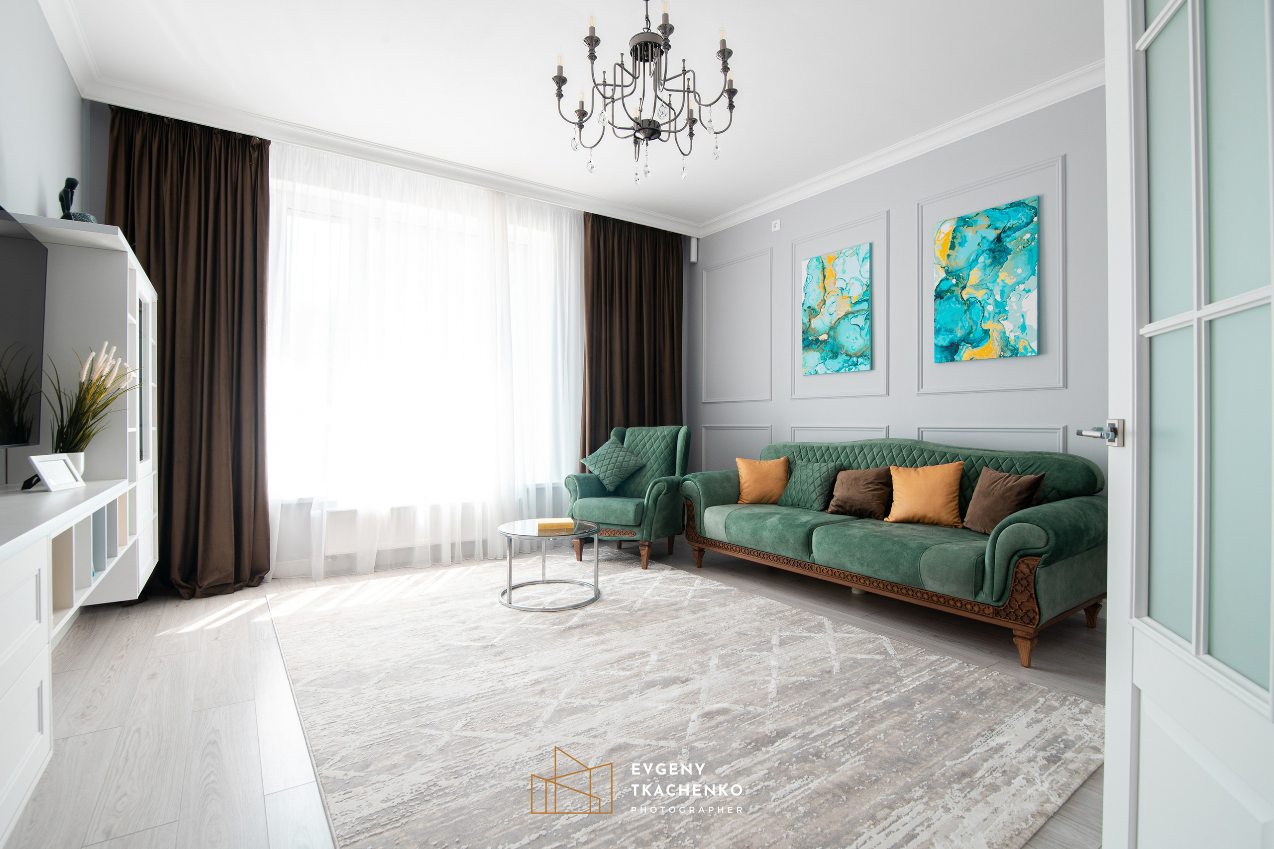 Интерьер квартиры «Smart Remont» от BI Group. Архитектурный и интерьерный фотограф в Казахстане