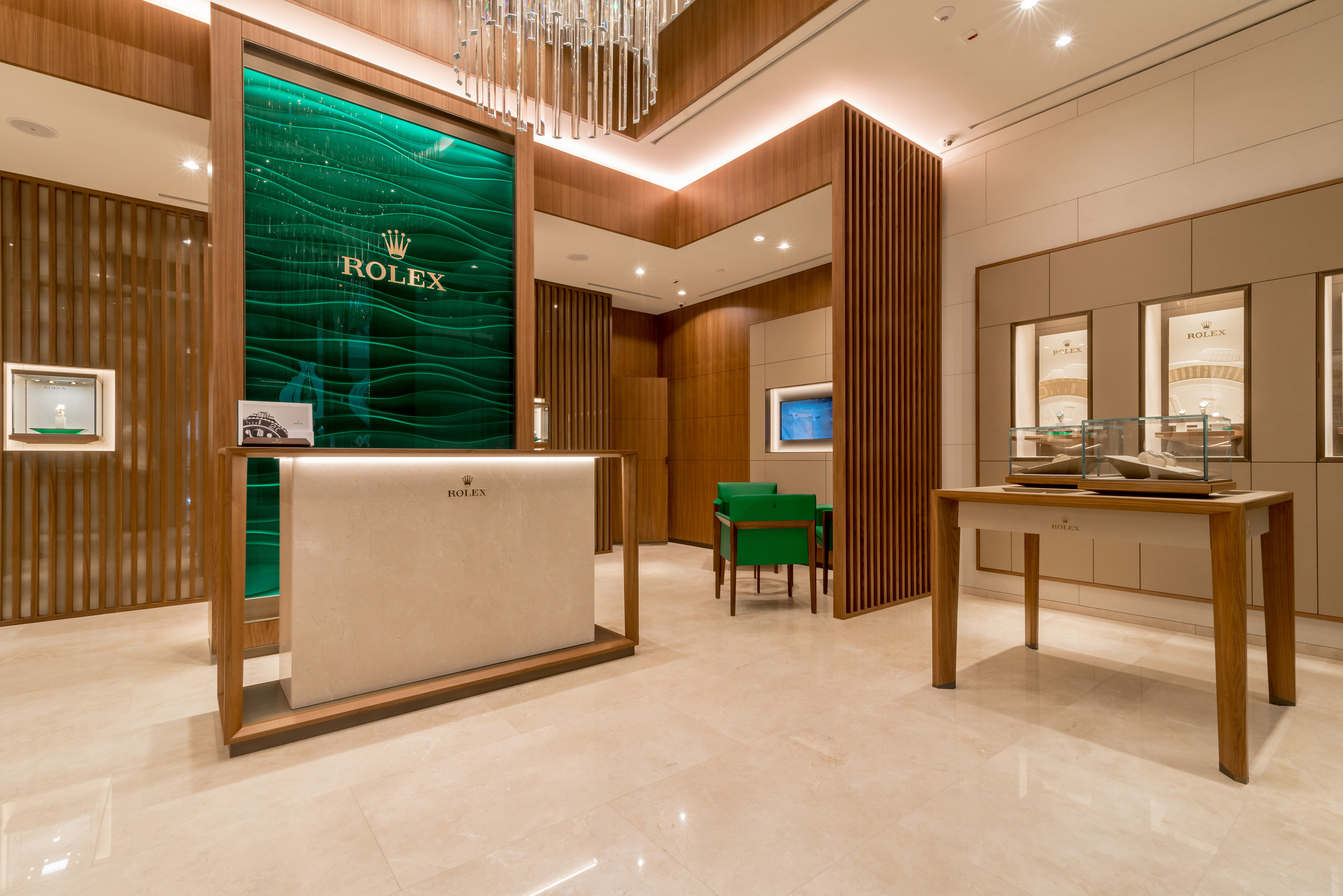 Шоу-рум «Rolex» в Talan Galery. Архитектурный и интерьерный фотограф в Казахстане