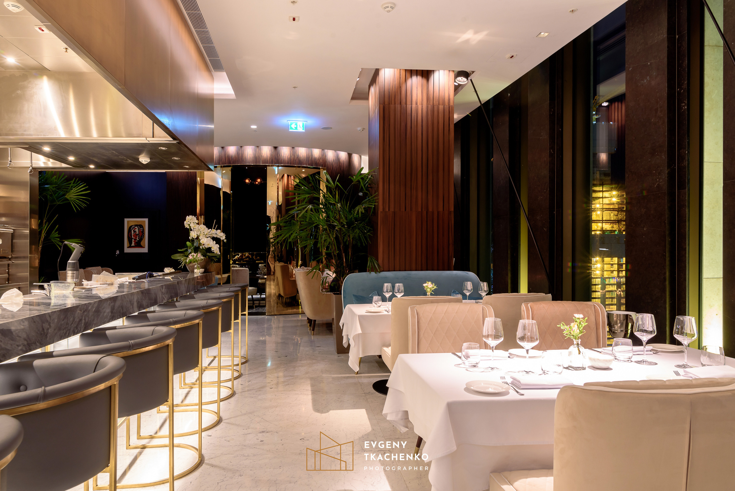 Ресторан «Selfie». Архитектурный и интерьерный фотограф в Казахстане