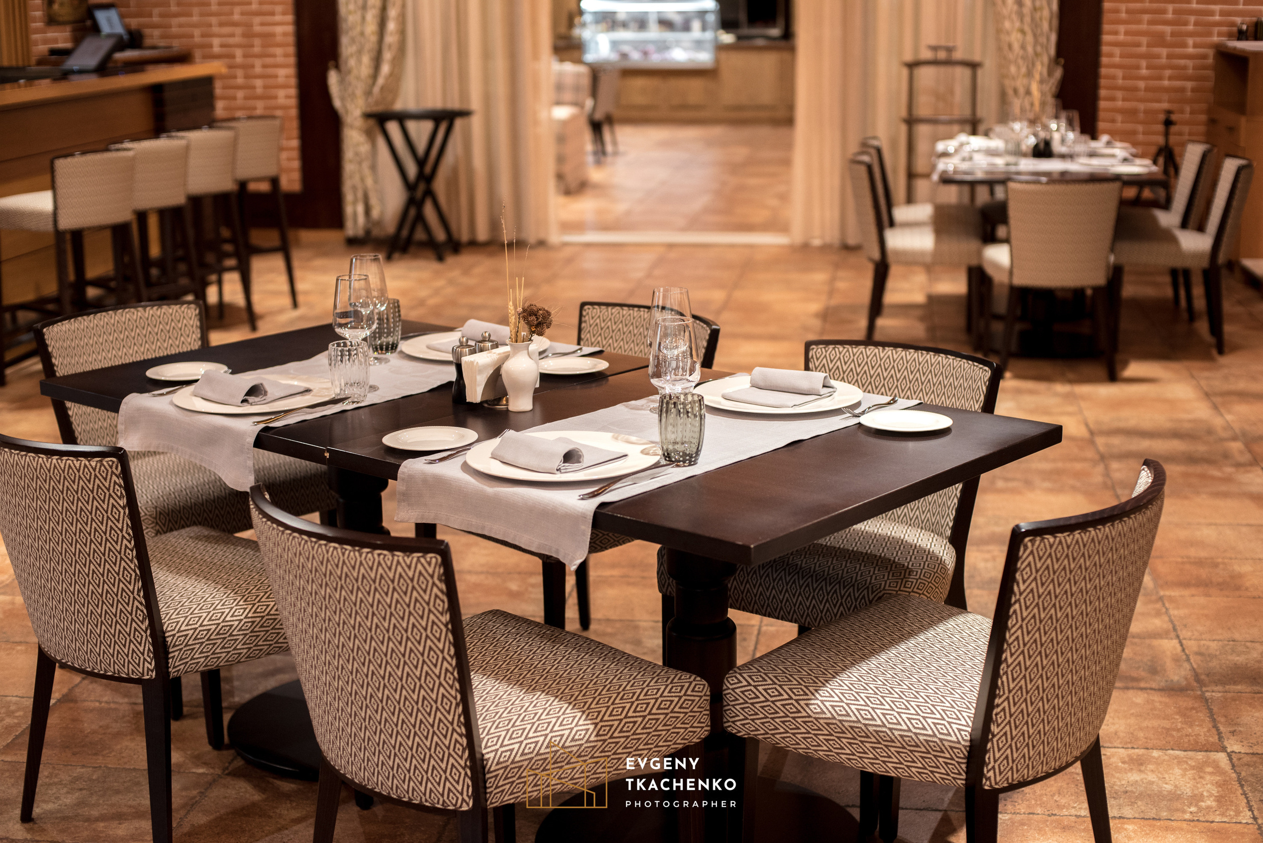 Ресторан «Lugano». Архитектурный и интерьерный фотограф в Казахстане