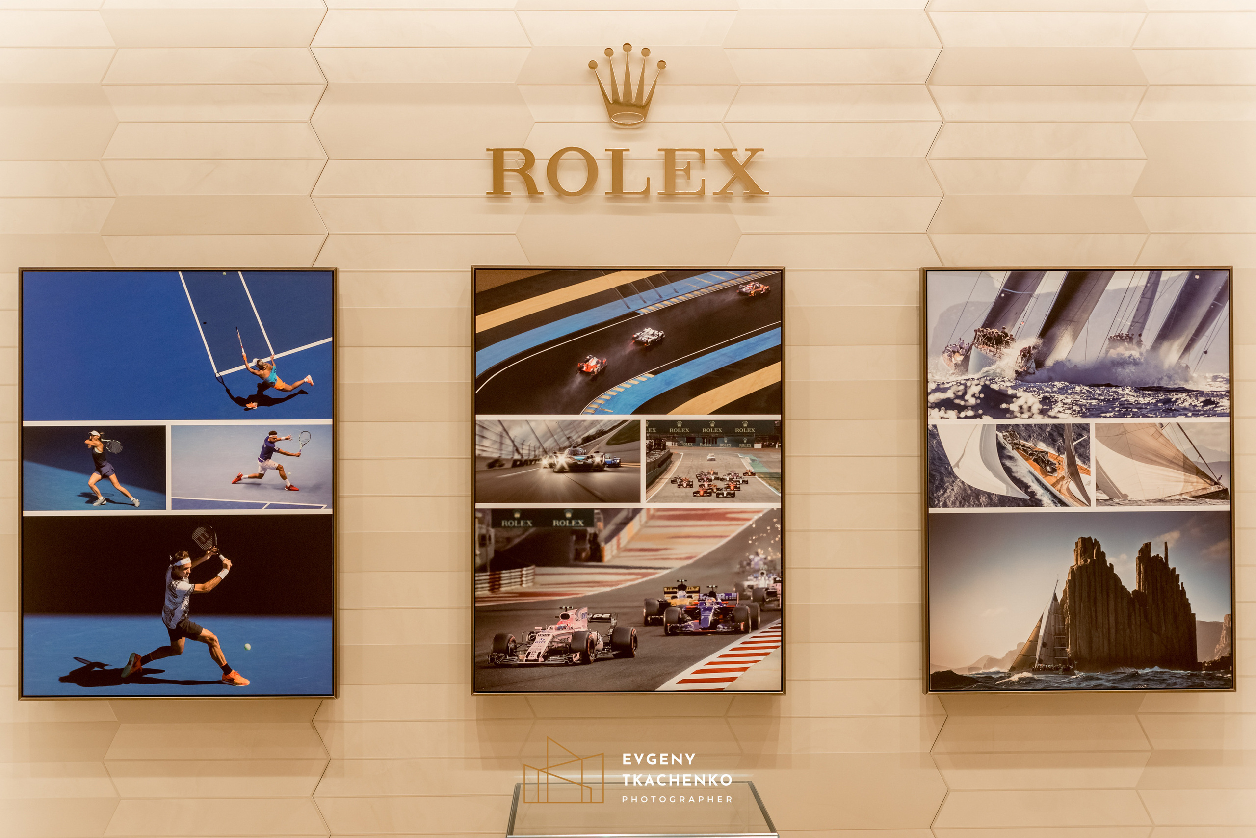Шоу-рум «Rolex» в Talan Galery. Архитектурный и интерьерный фотограф в Казахстане