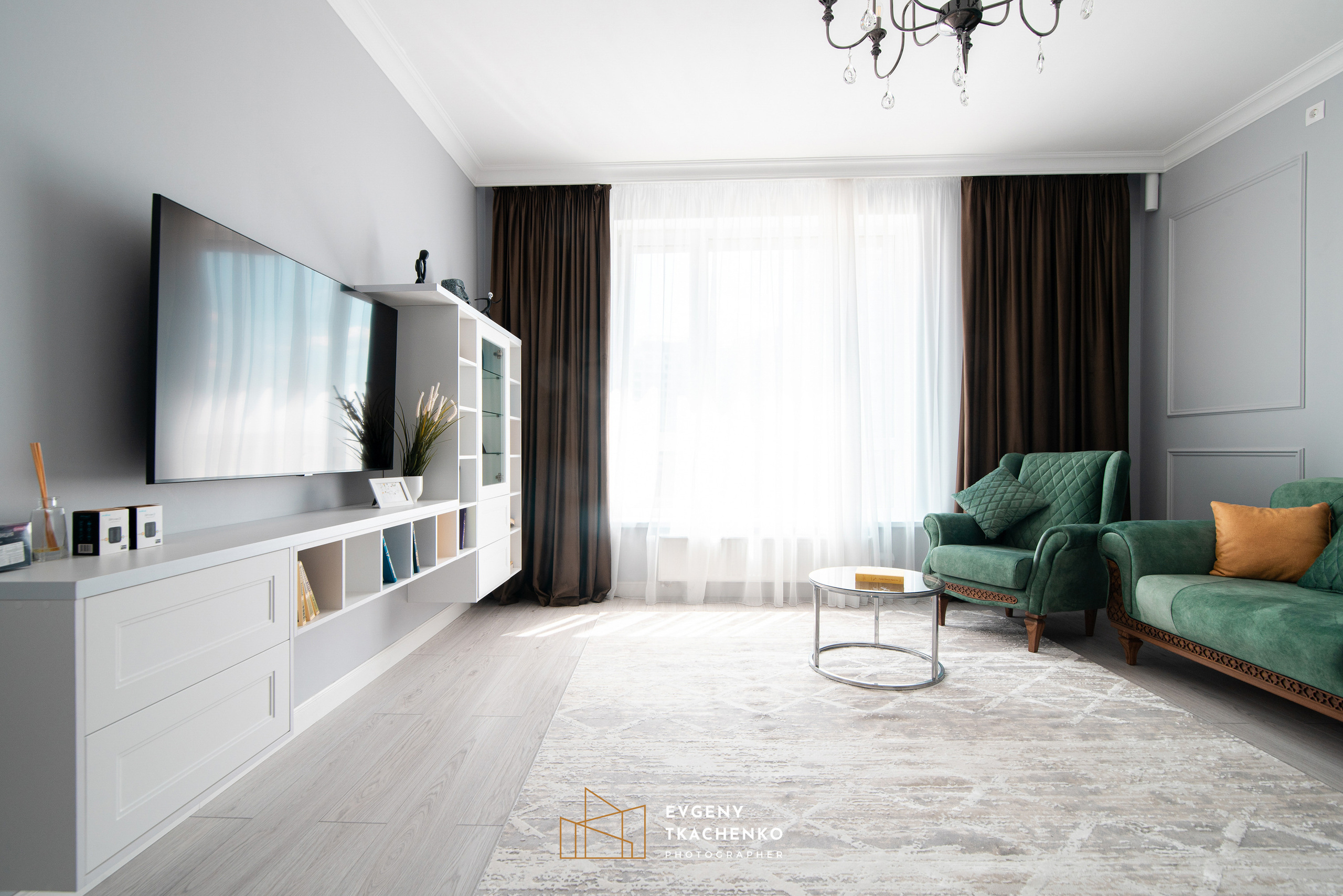 Интерьер квартиры «Smart Remont» от BI Group. Архитектурный и интерьерный фотограф в Казахстане