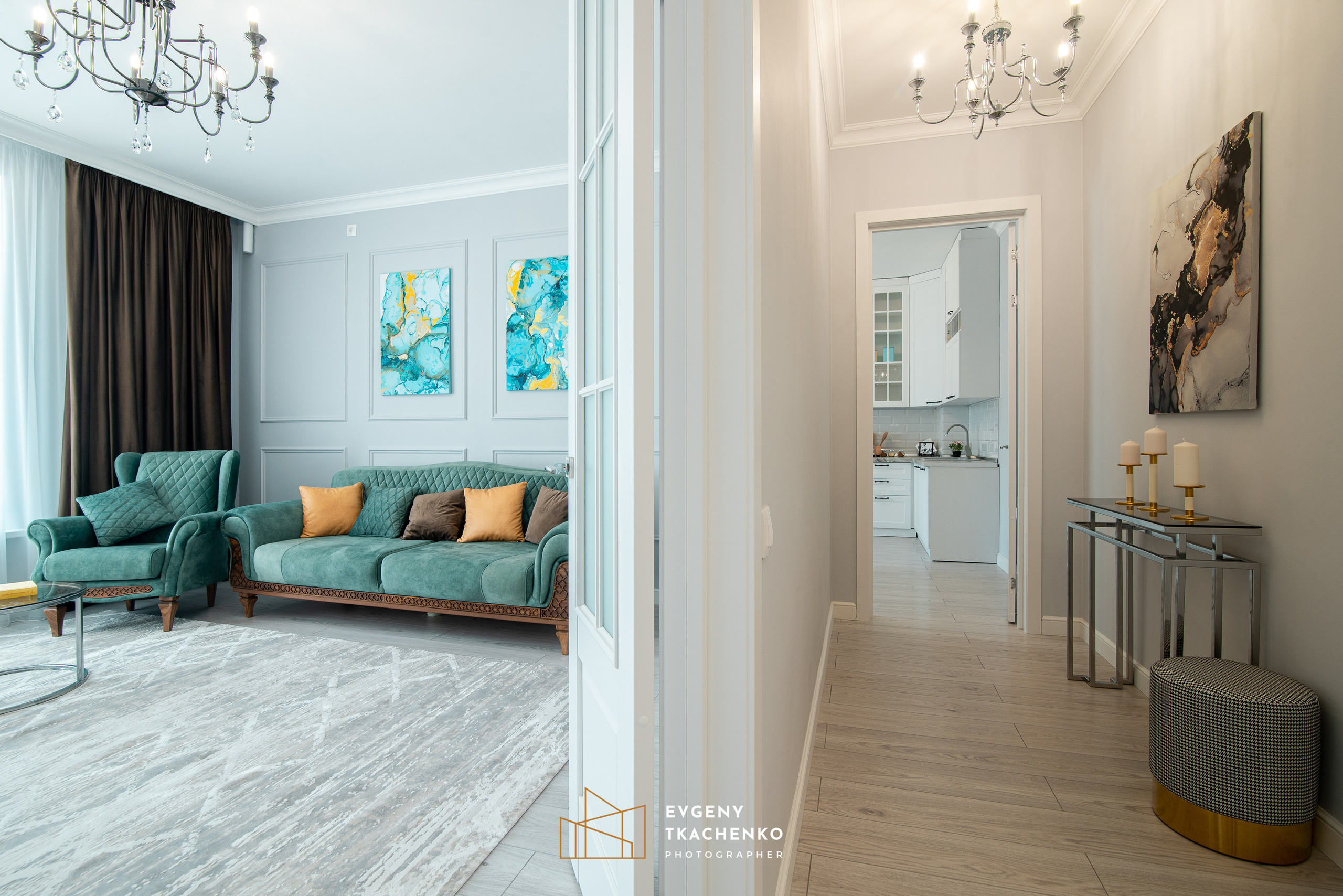 Интерьер квартиры «Smart Remont» от BI Group. Архитектурный и интерьерный фотограф в Казахстане