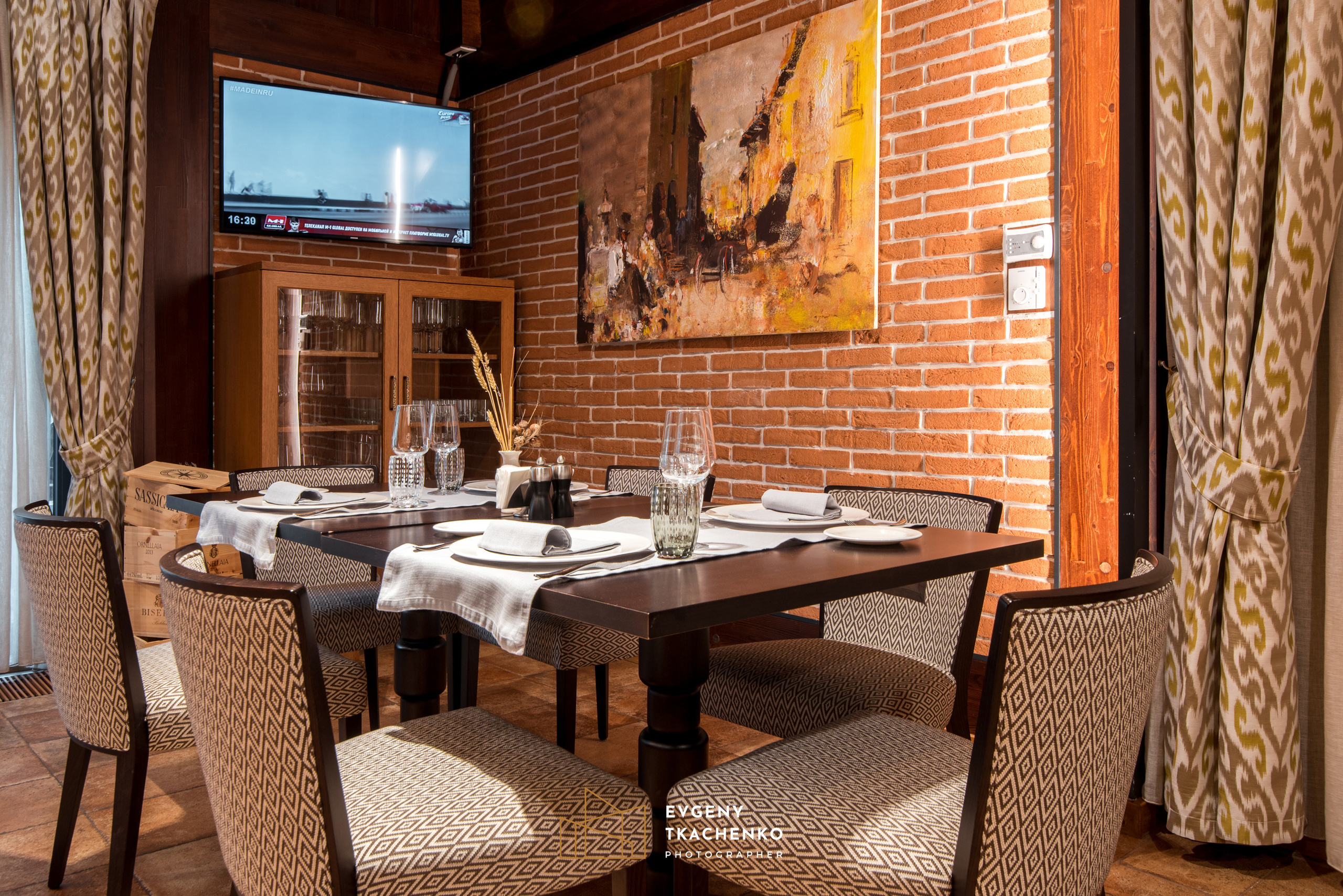 Ресторан «Lugano». Архитектурный и интерьерный фотограф в Казахстане