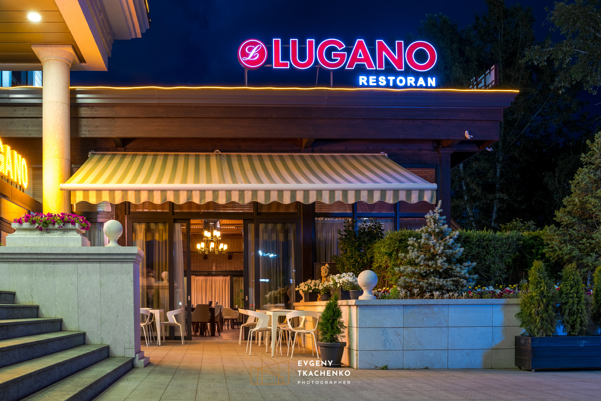 Ресторан «Lugano». Архитектурный и интерьерный фотограф в Казахстане