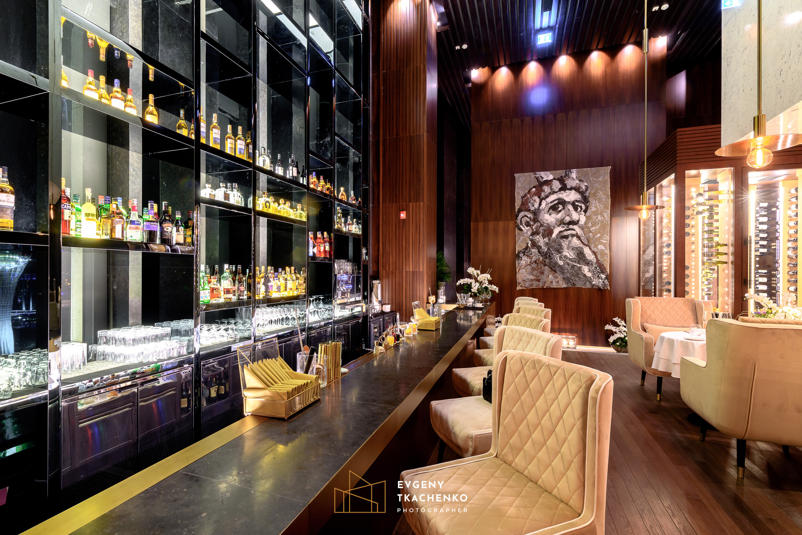 Ресторан «Selfie». Архитектурный и интерьерный фотограф в Казахстане