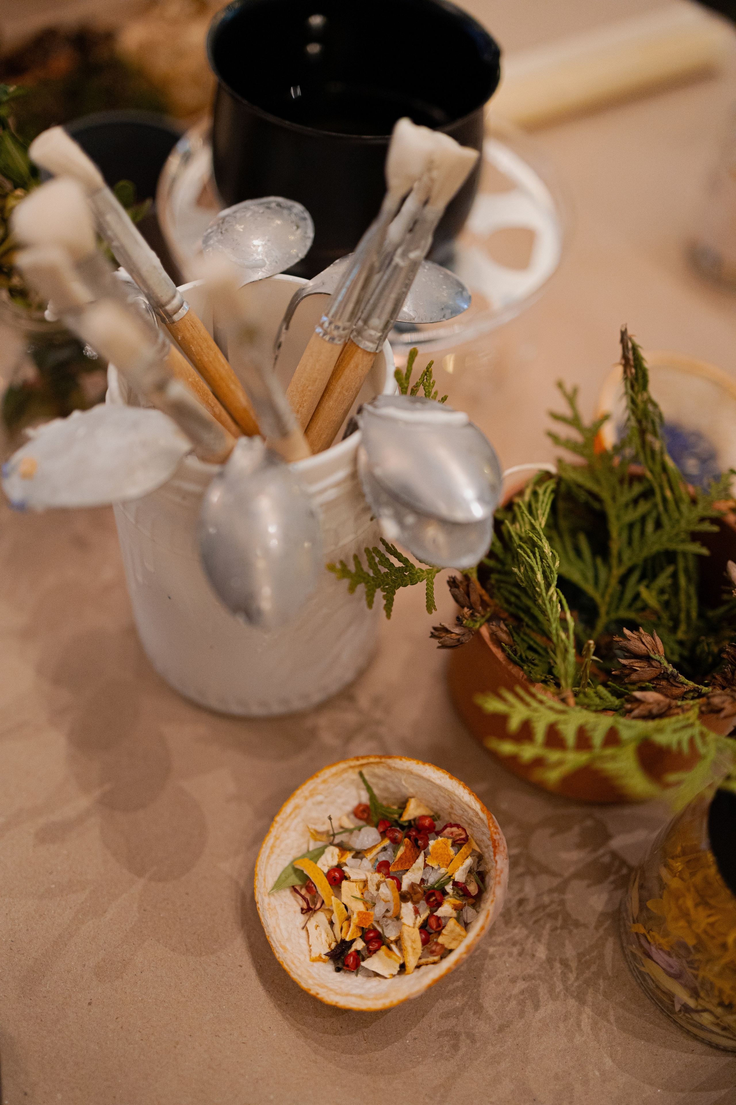 Мк свечи и венок (новогодний корпоратив). Анастасия Ракчеева Художник