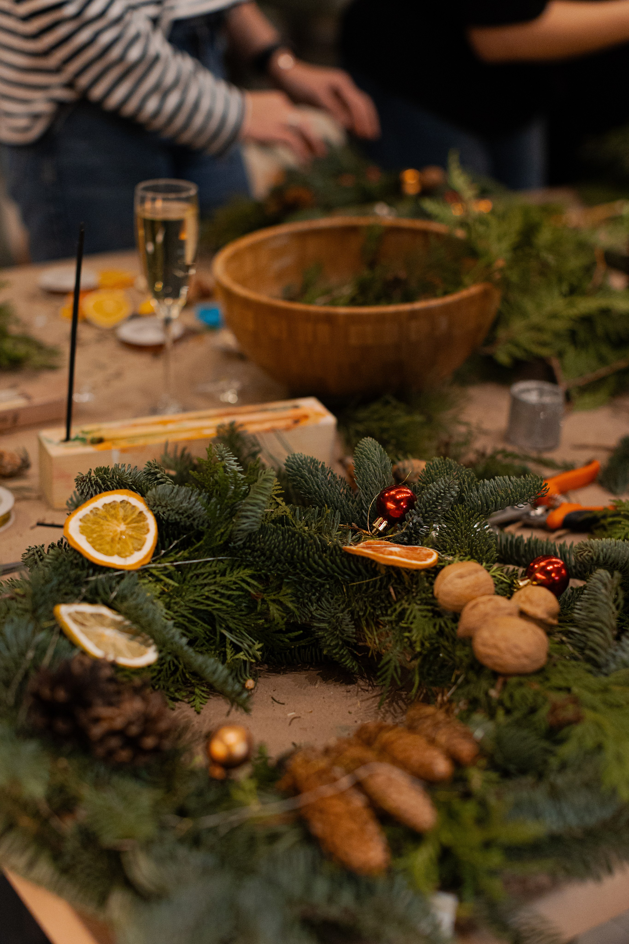 Мк свечи и венок (новогодний корпоратив). Анастасия Ракчеева Художник