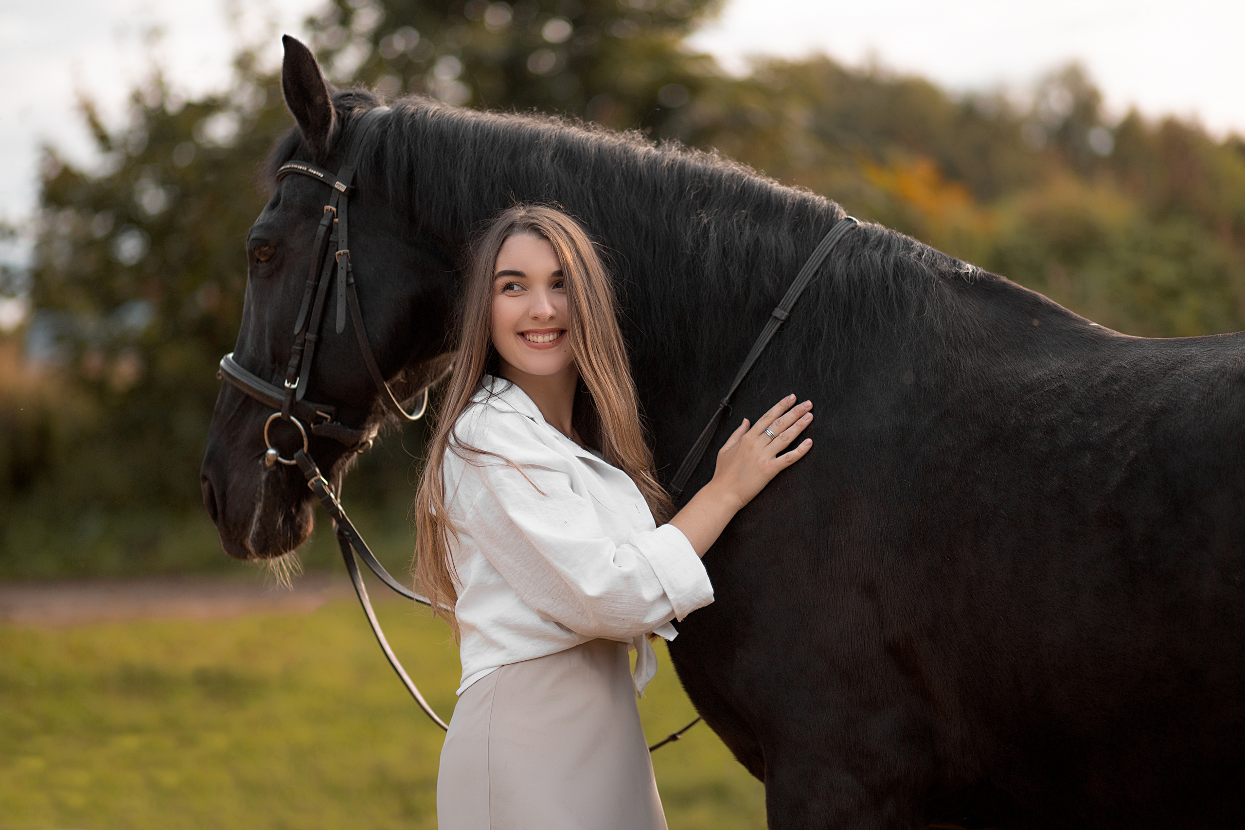 Фотосессия Полины и Жасмин. Фотосессия с лошадьми в Нижнем Новгороде