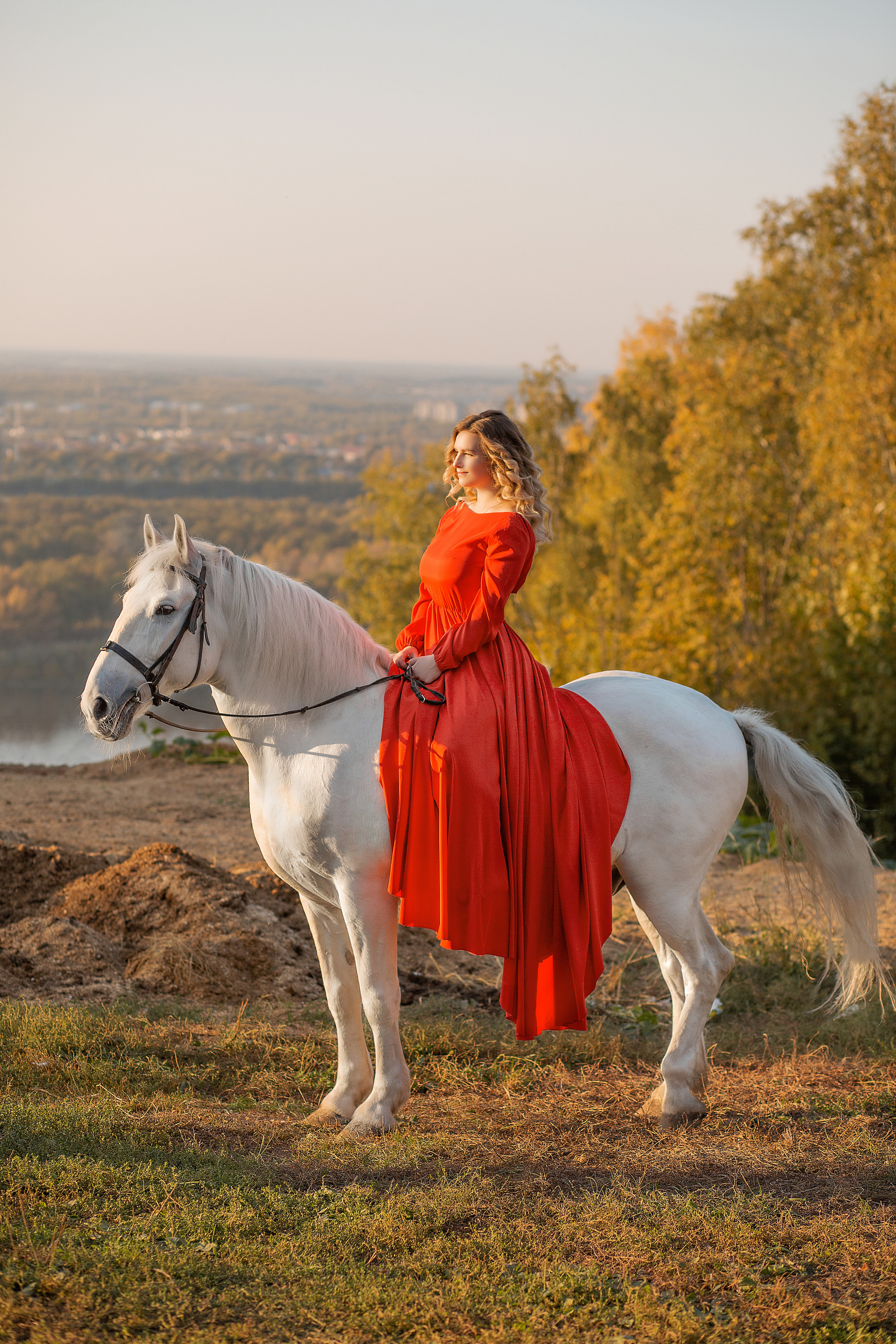 Настя и Воробей. Фотосессия с лошадьми в Нижнем Новгороде
