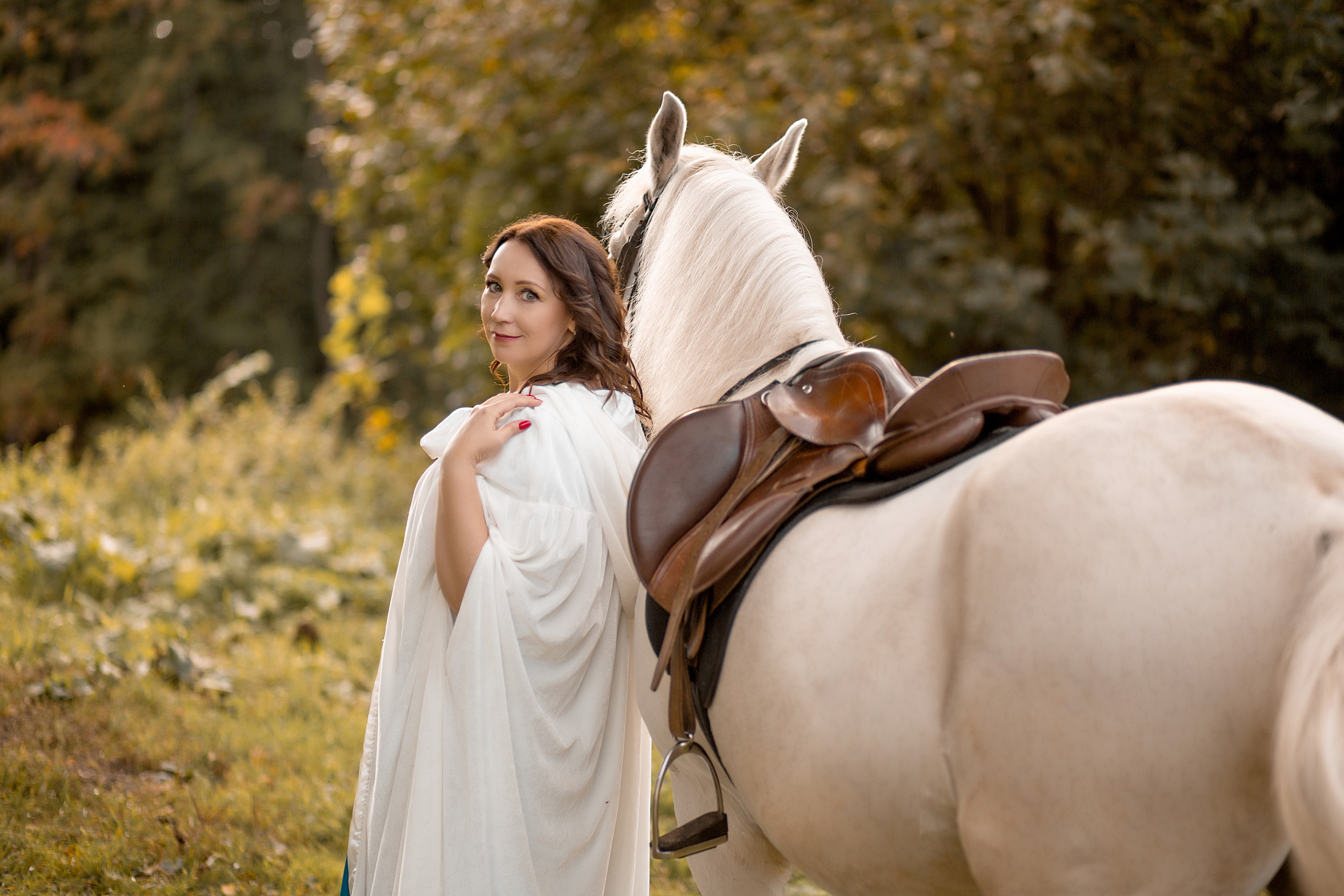 Наталья и Воробей. Фотосессия с лошадьми в Нижнем Новгороде