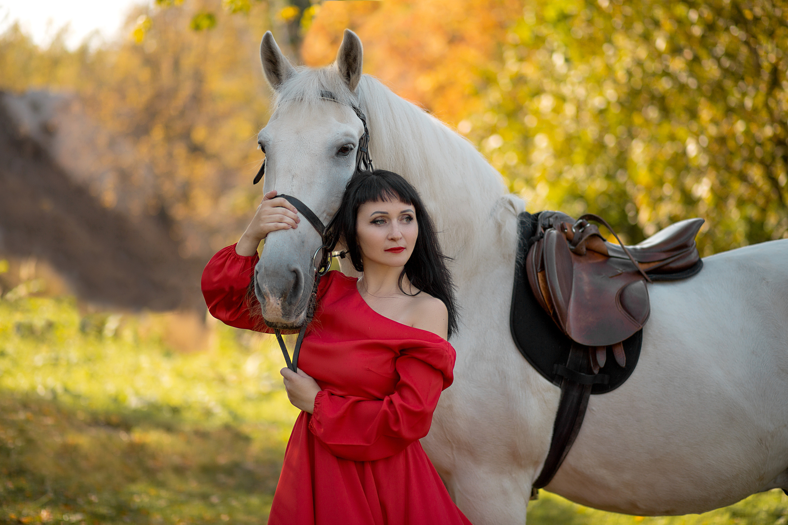 Мария и Воробей. Фотосессия с лошадьми в Нижнем Новгороде