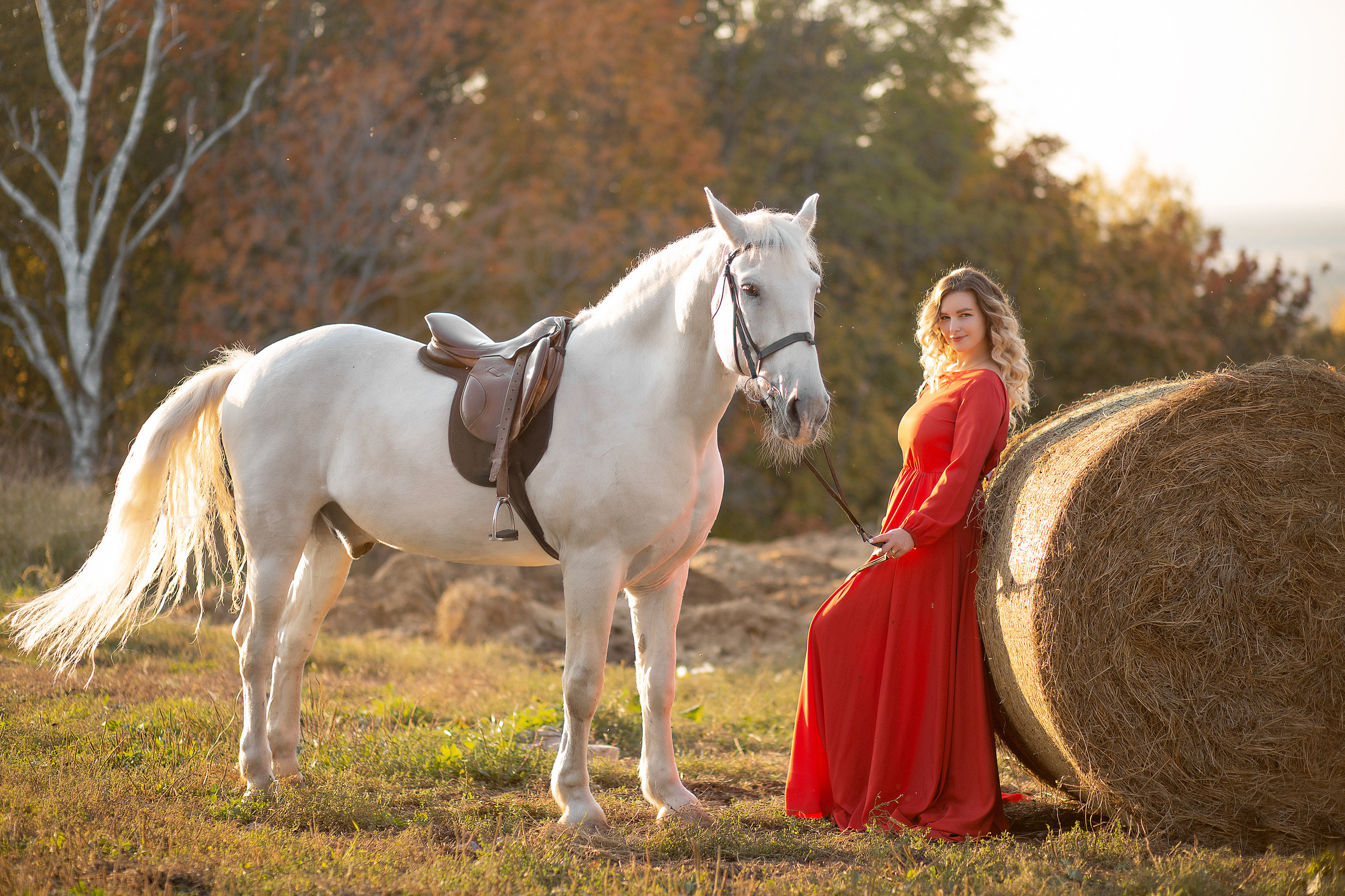 Настя и Воробей. Фотосессия с лошадьми в Нижнем Новгороде