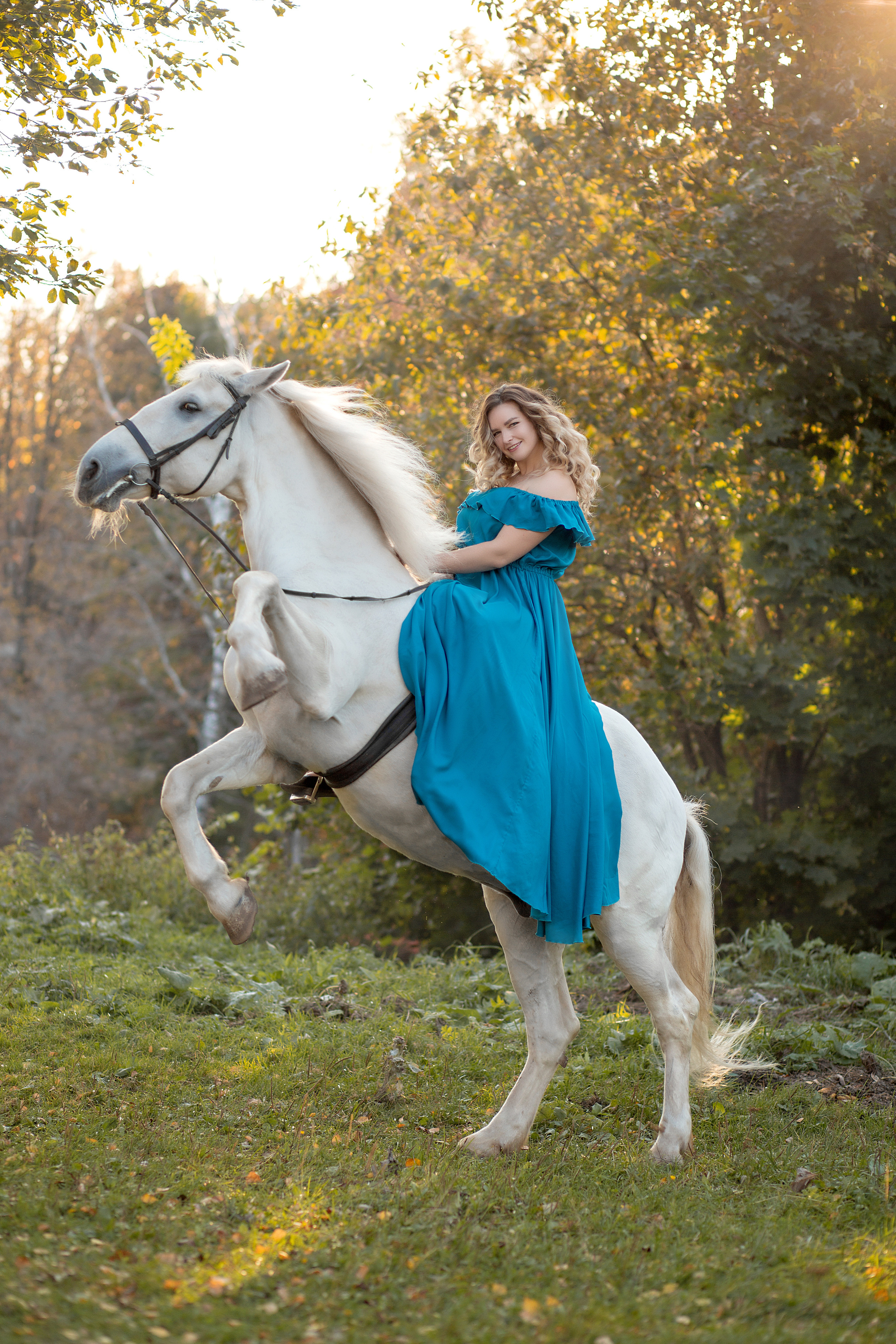 Настя и Воробей. Фотосессия с лошадьми в Нижнем Новгороде