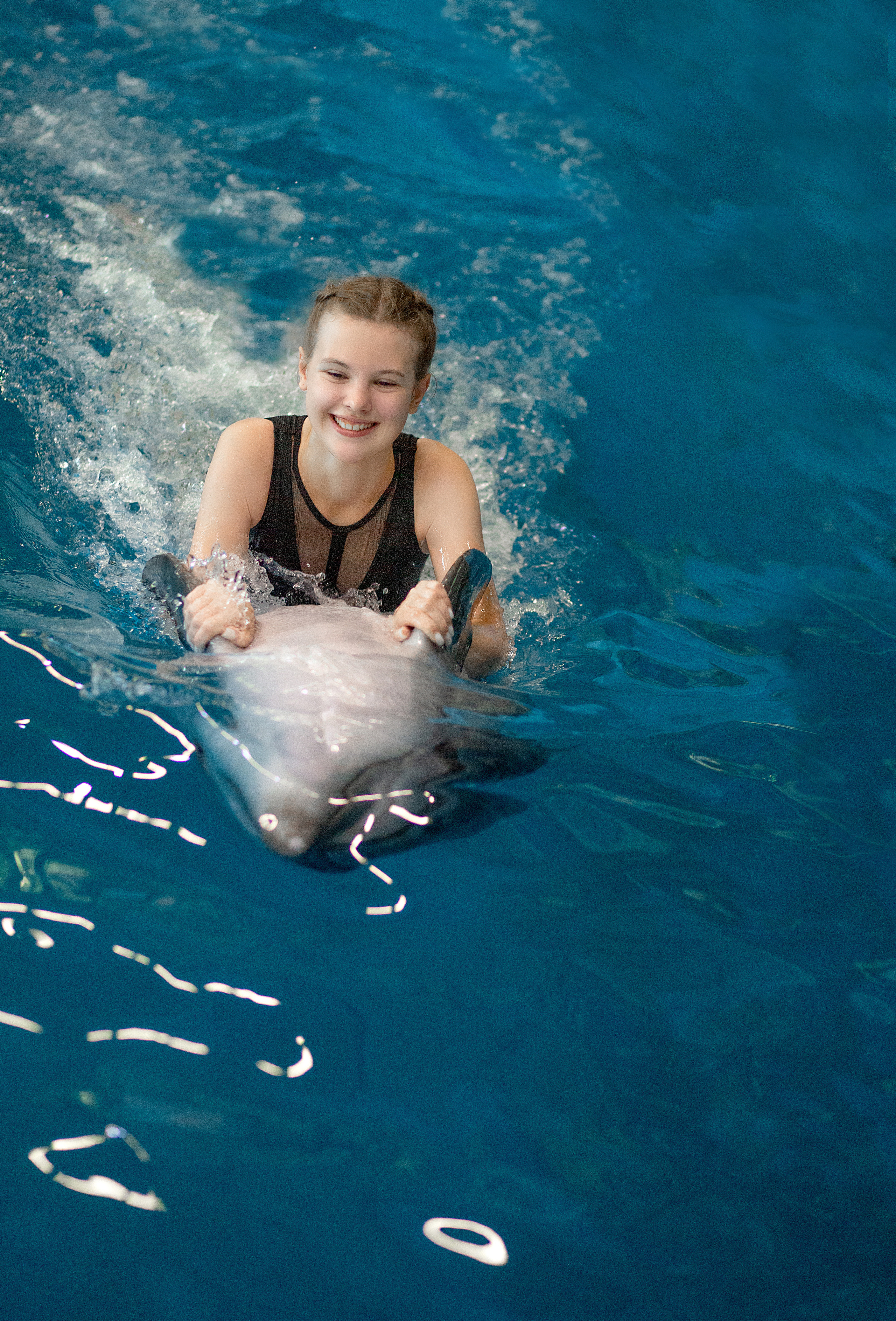 Фотосессия Сони с дельфинами. Фотосессия с лошадьми в Нижнем Новгороде